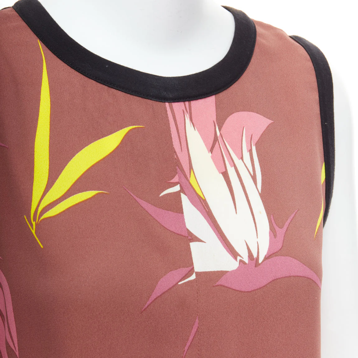 Women's Marni cotton blend tropical floral print tank top - Image 8