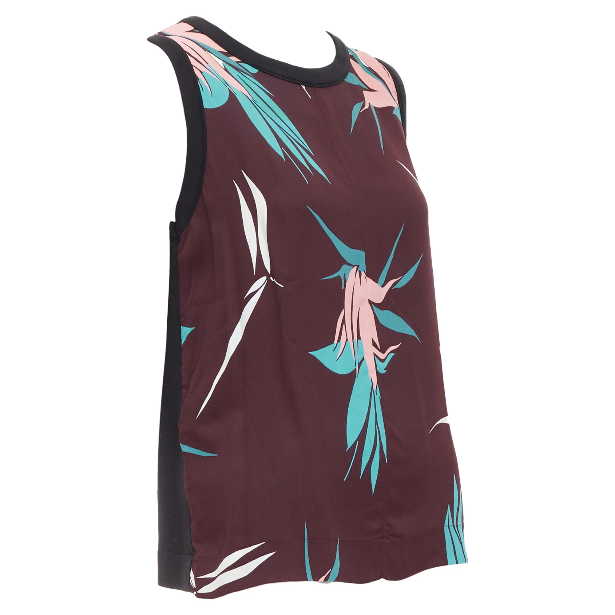 Women's Marni cotton blend tropical floral tank top - Image 3