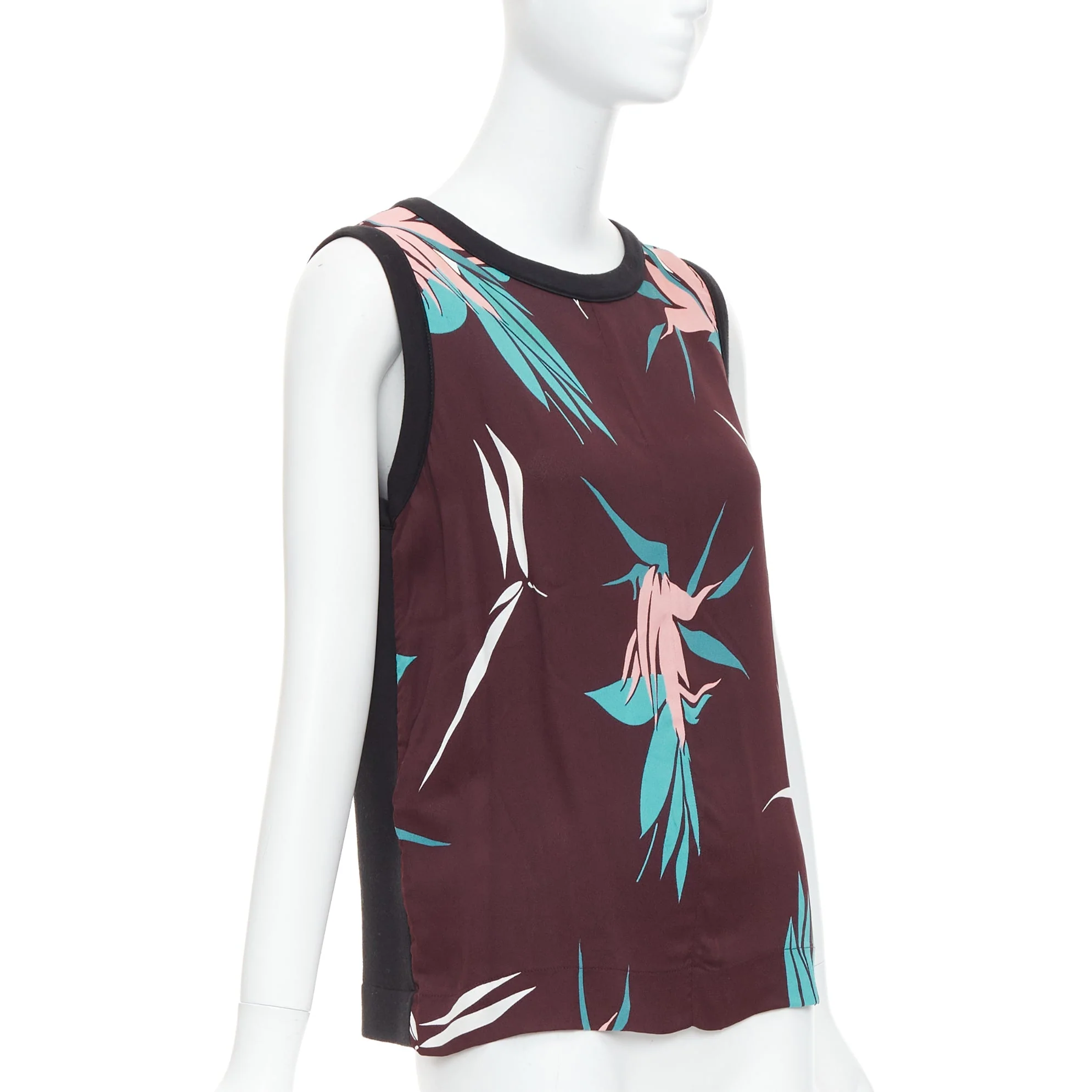 Women's Marni cotton blend tropical floral tank top - Image 9