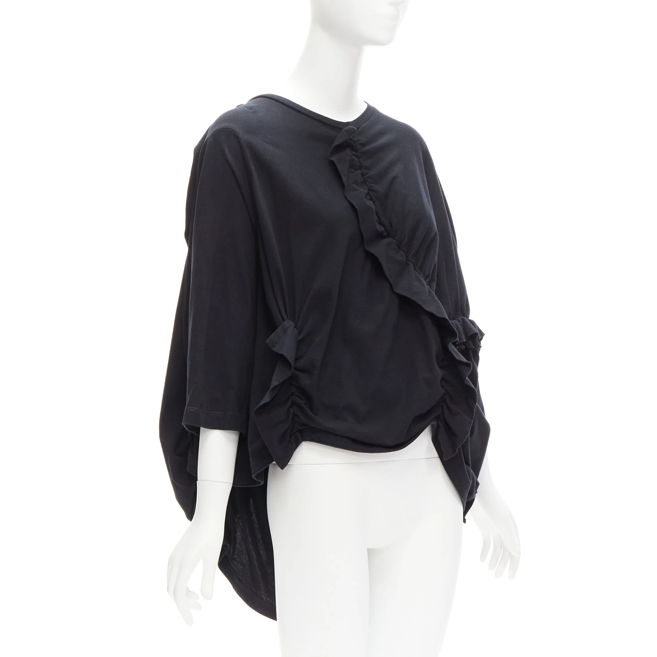 Women's Marni cotton red ruffles sleeves boxy top - Image 9