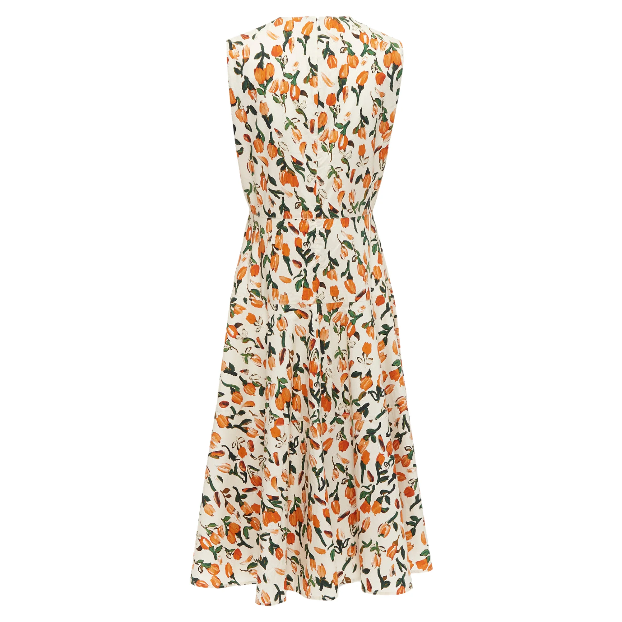 Women's Marni Cotton Tulip Floral Print Midi Summer Dress - Image 5