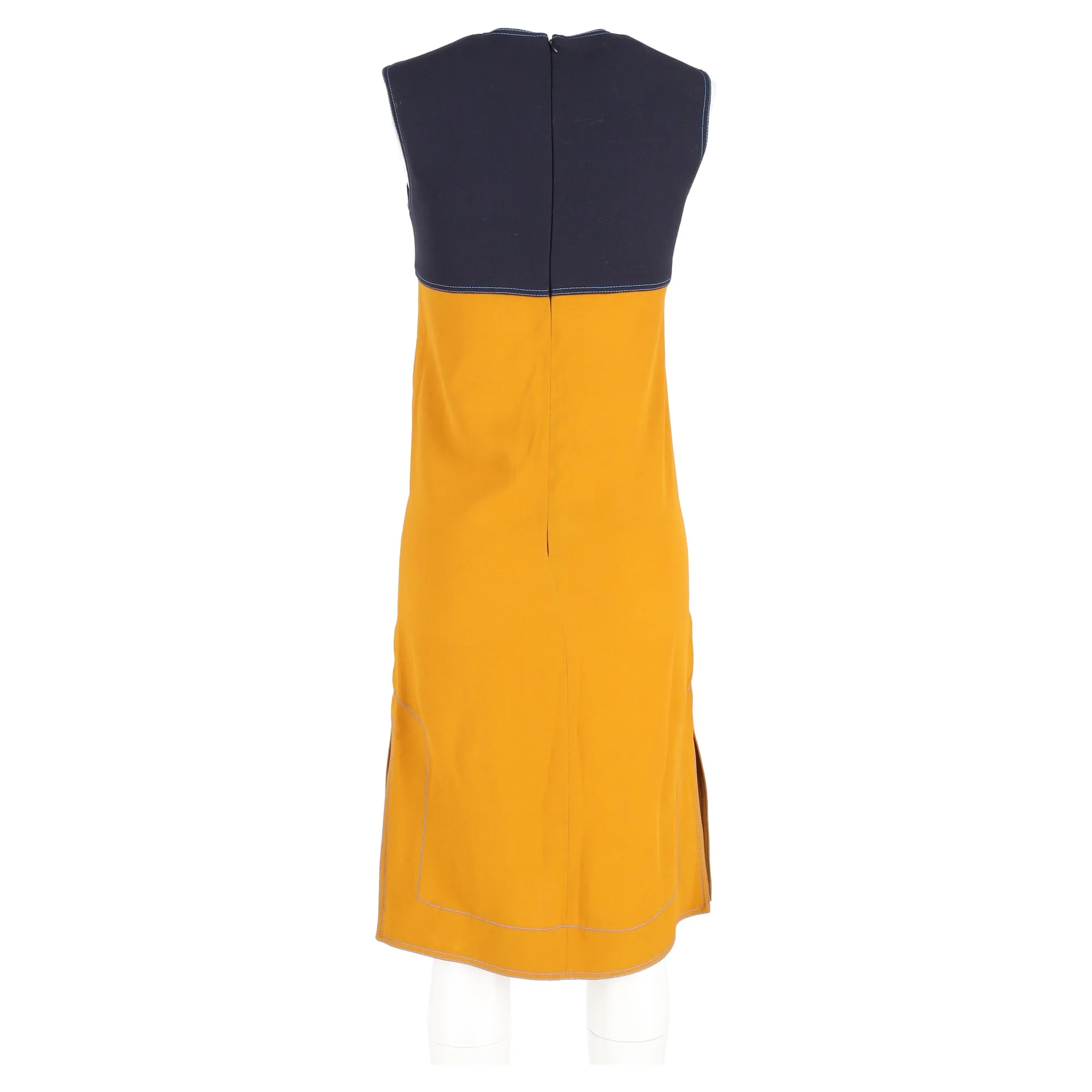 Women's Marni Double Face Crepe Dress in Yellow Viscose - Image 6