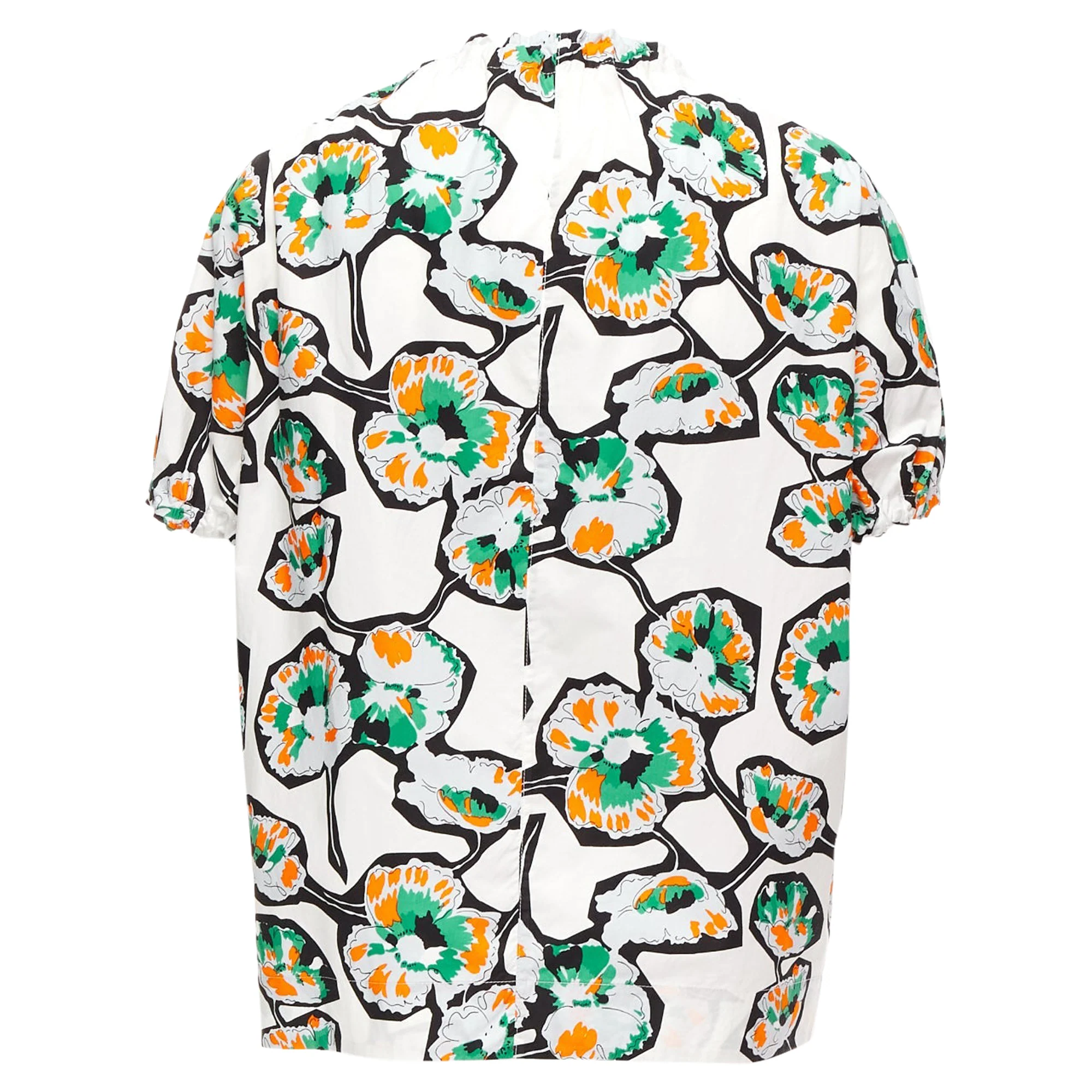 Women's Marni floral print drawstring loop toggle shirt - Image 5