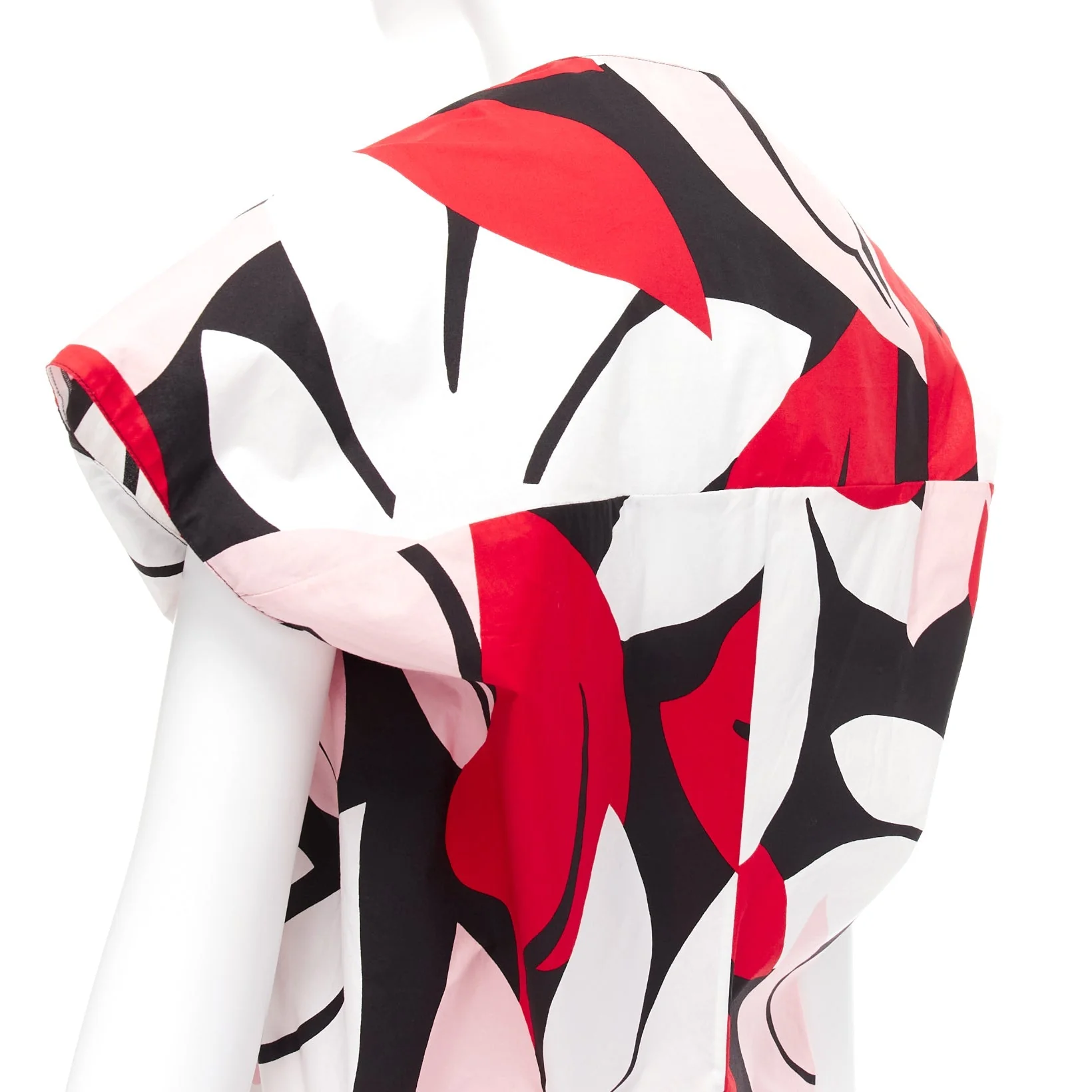 Women's Marni geometric print cap sleeve boxy top - Image 8