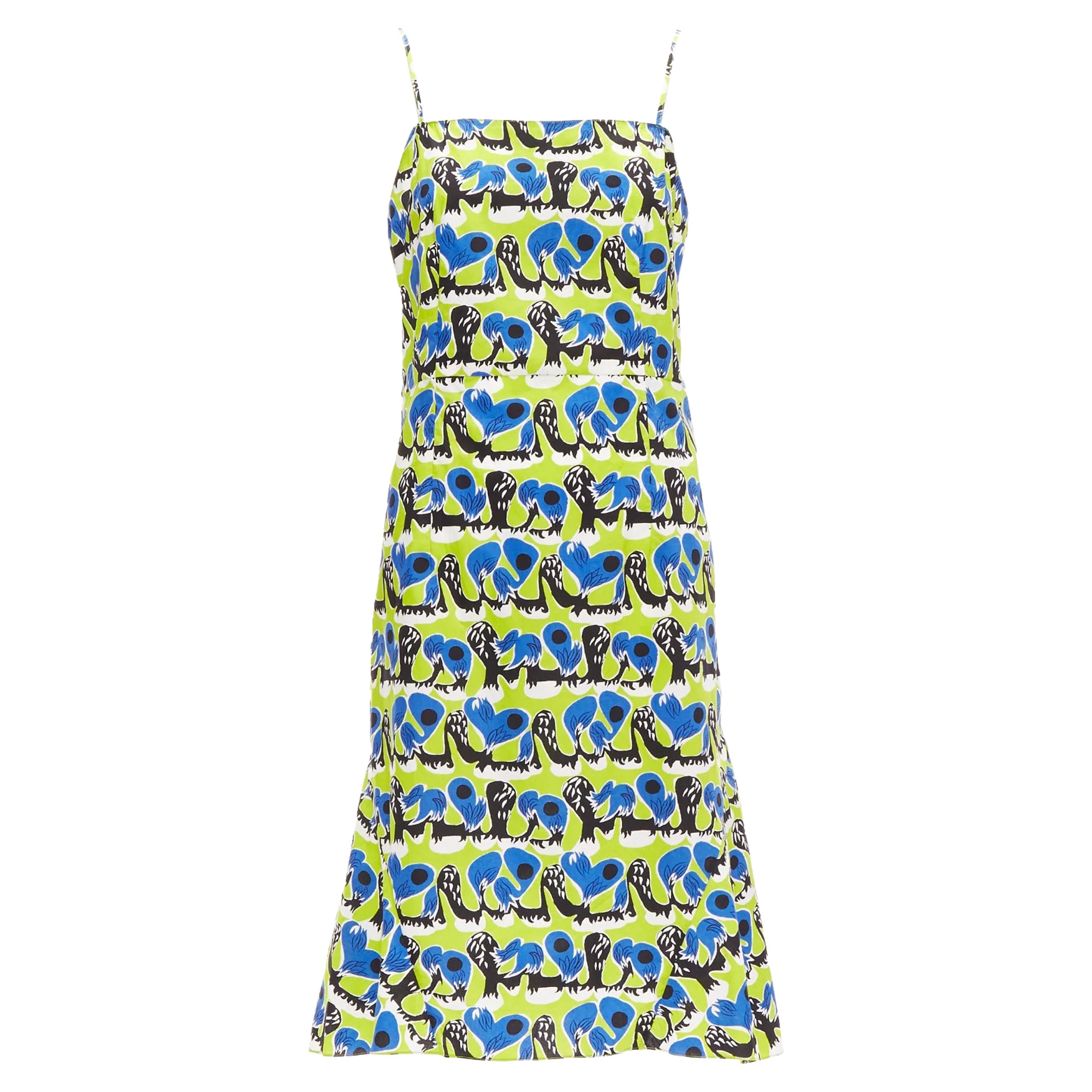 Women's Marni geometric print cotton kick summer dress