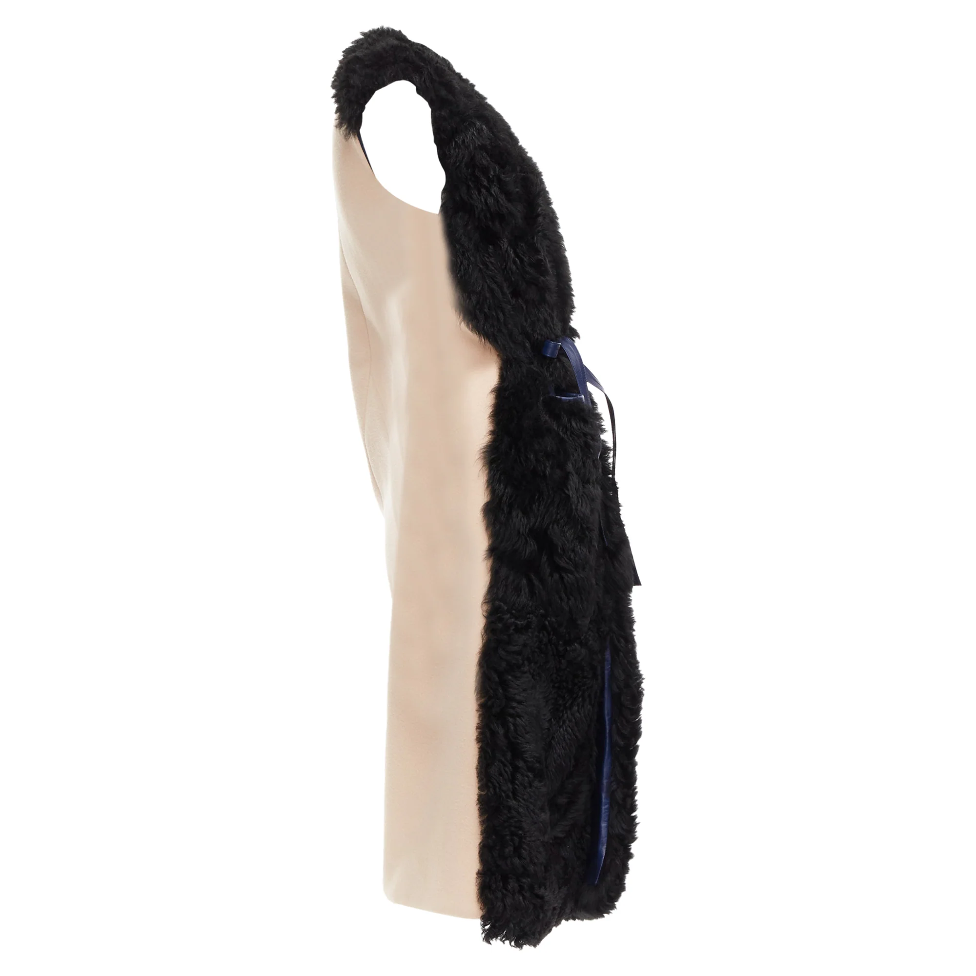 Women's Marni lamb shearling fur leather belted belt - Image 2