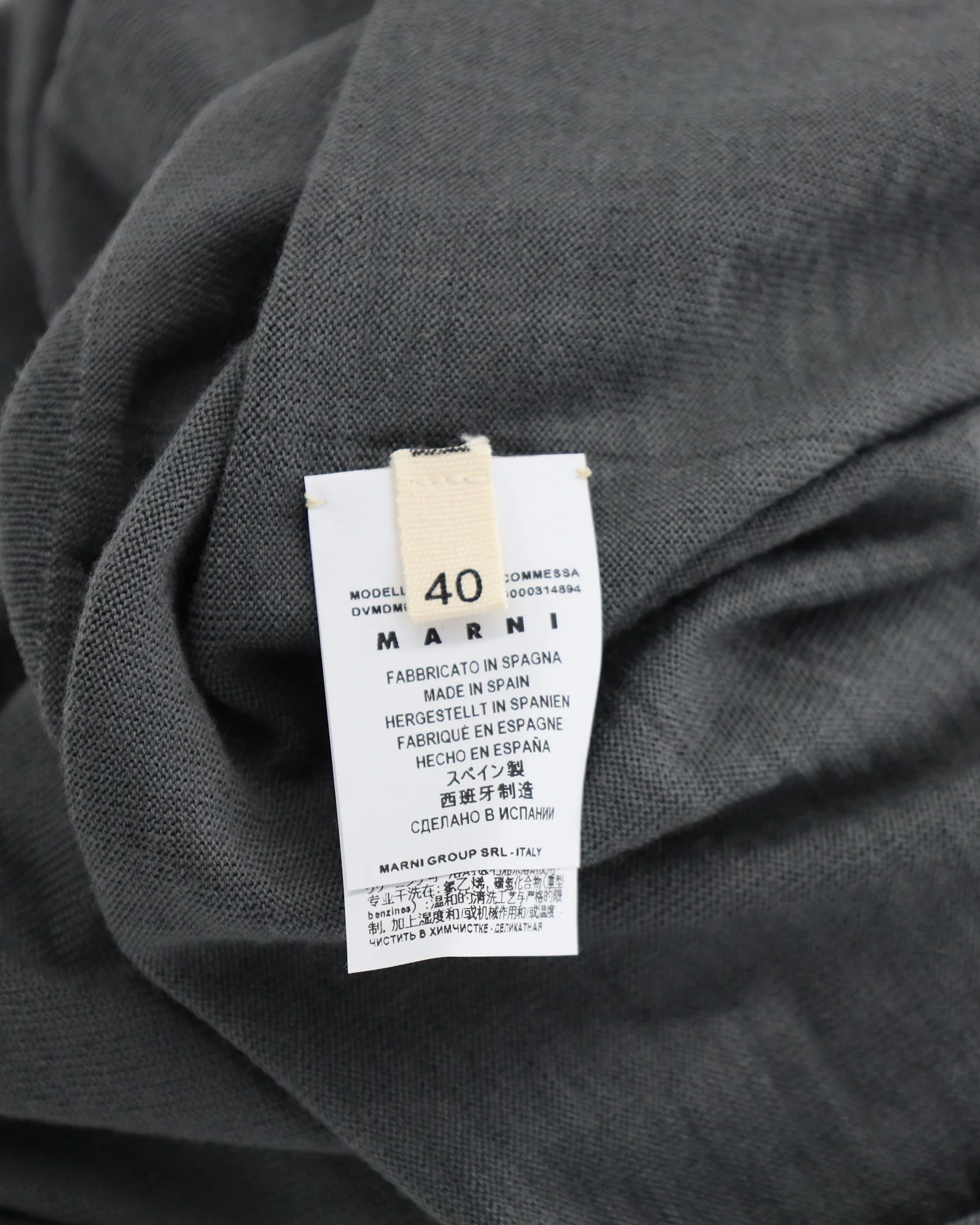 Women's Marni Long Sleeve Turtleneck Sweater in Grey Wool - Image 5