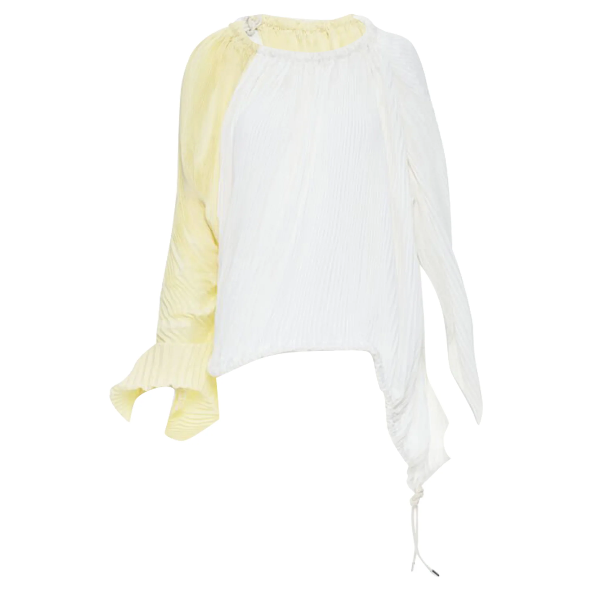 Women's Marni pleat cord open back voluminous top