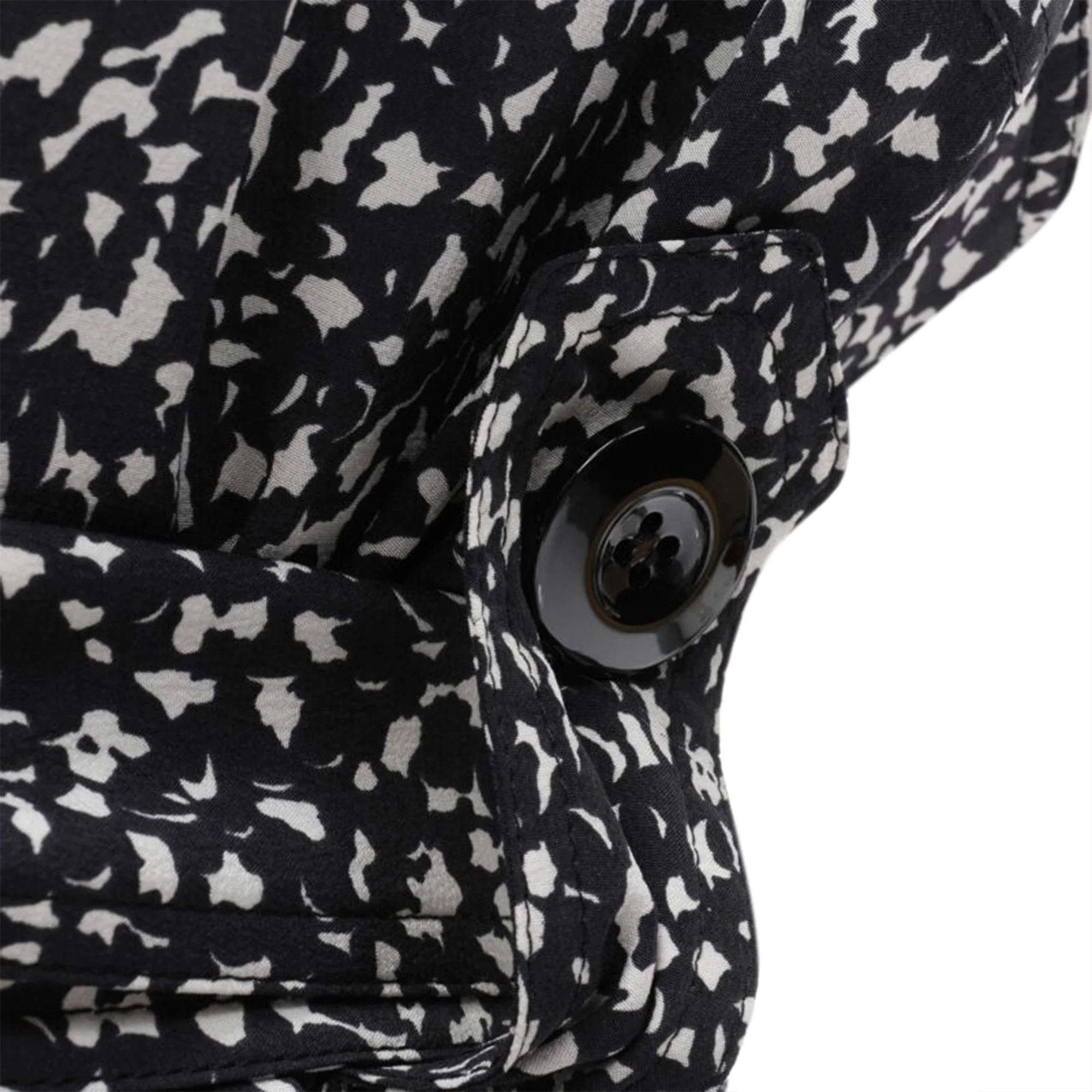 Women's Marni silk abstract button belted sheath dress - Image 2