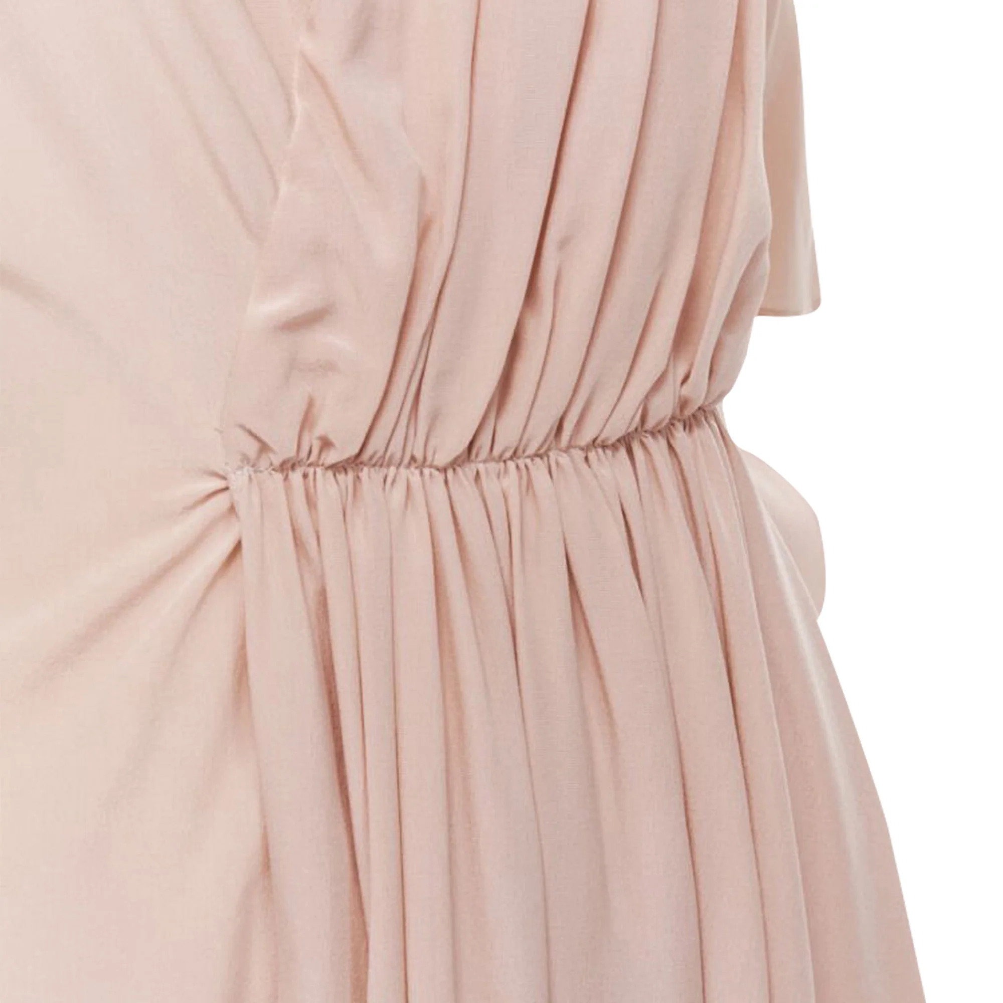 Women's Marni silk asymmetric draped short sleeve dress - Image 2