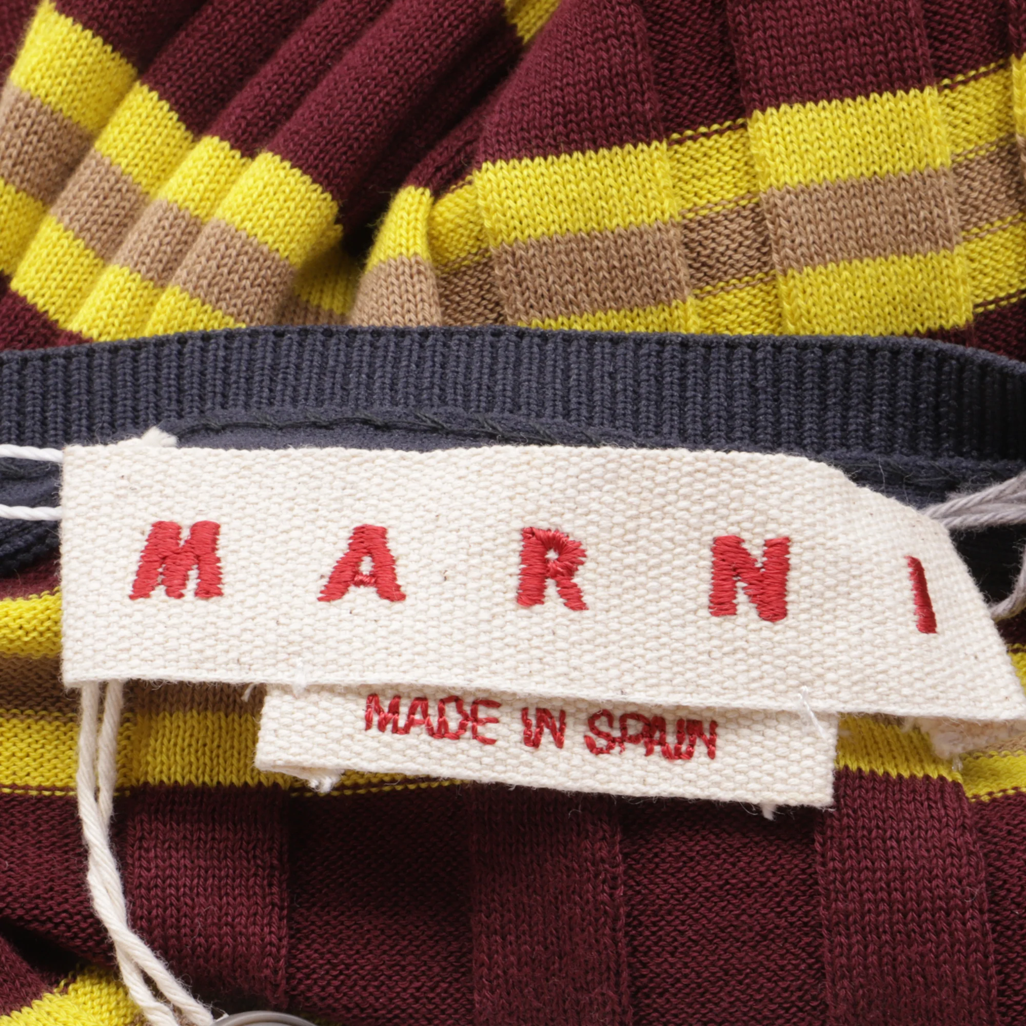 Women's Marni Striped Ribbed-Knit Sweater in Multicolor Cotton - Image 5