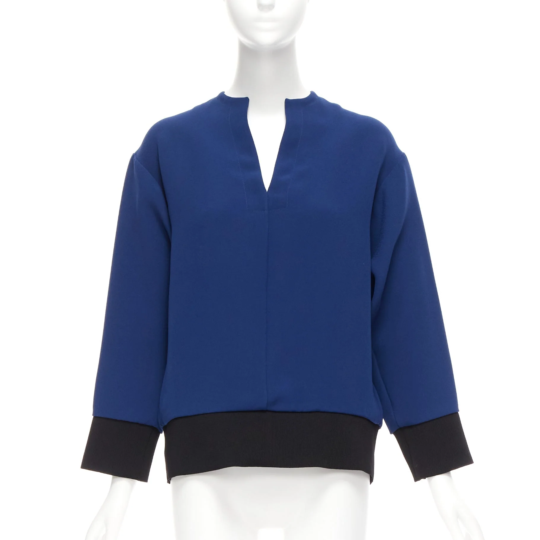 Women's Marni V neck crast ribbing long sleeve boxy on top - Image 7