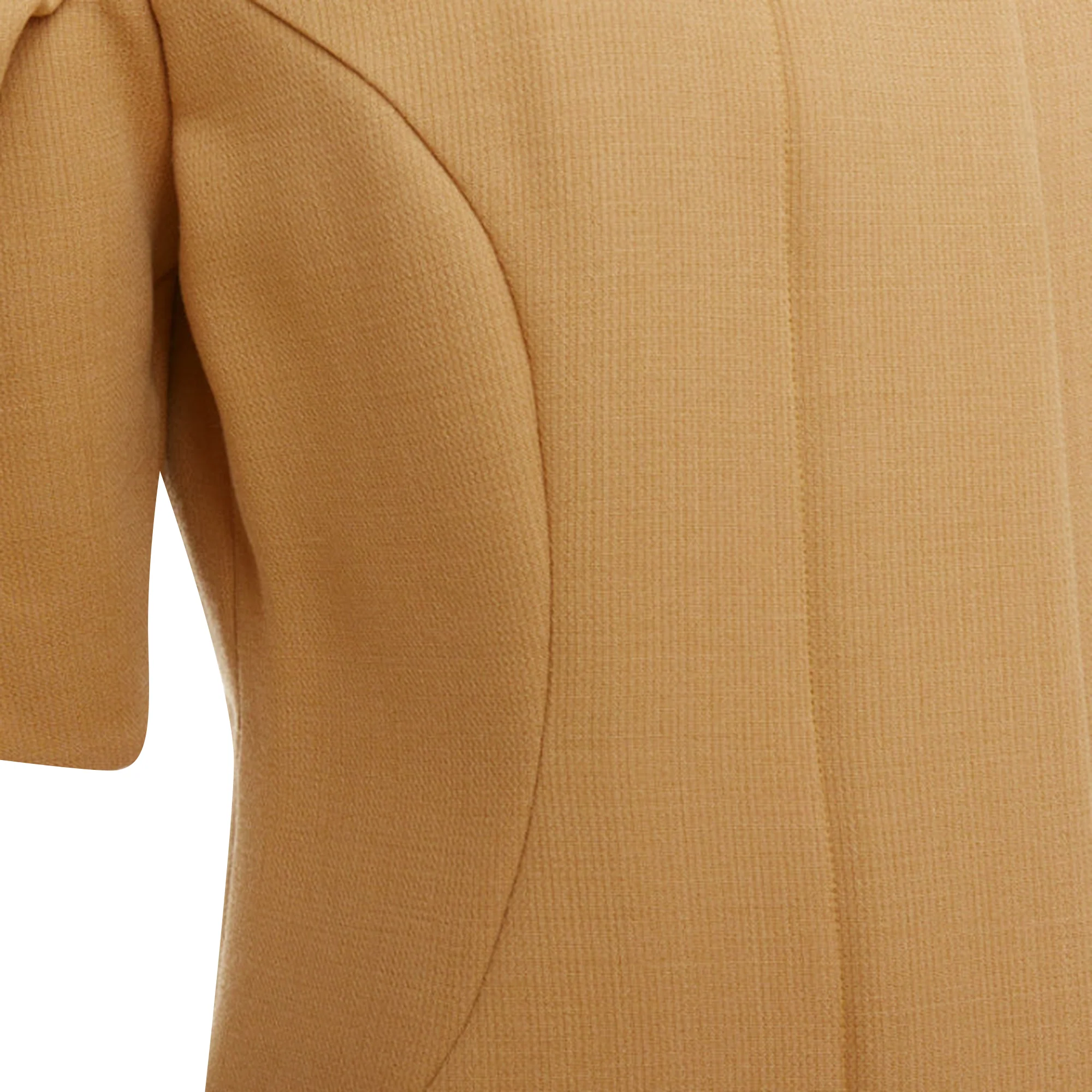 Women's Marni Virgin Wool Puff Darted Sleeve Zip Round Collar Coat - Image 2