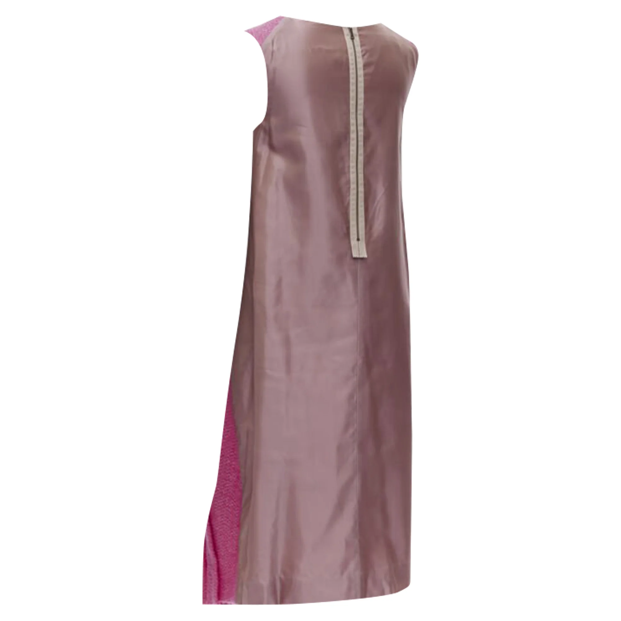 Women's Marni wool tweed pleat crast back sleeveless dress - Image 6