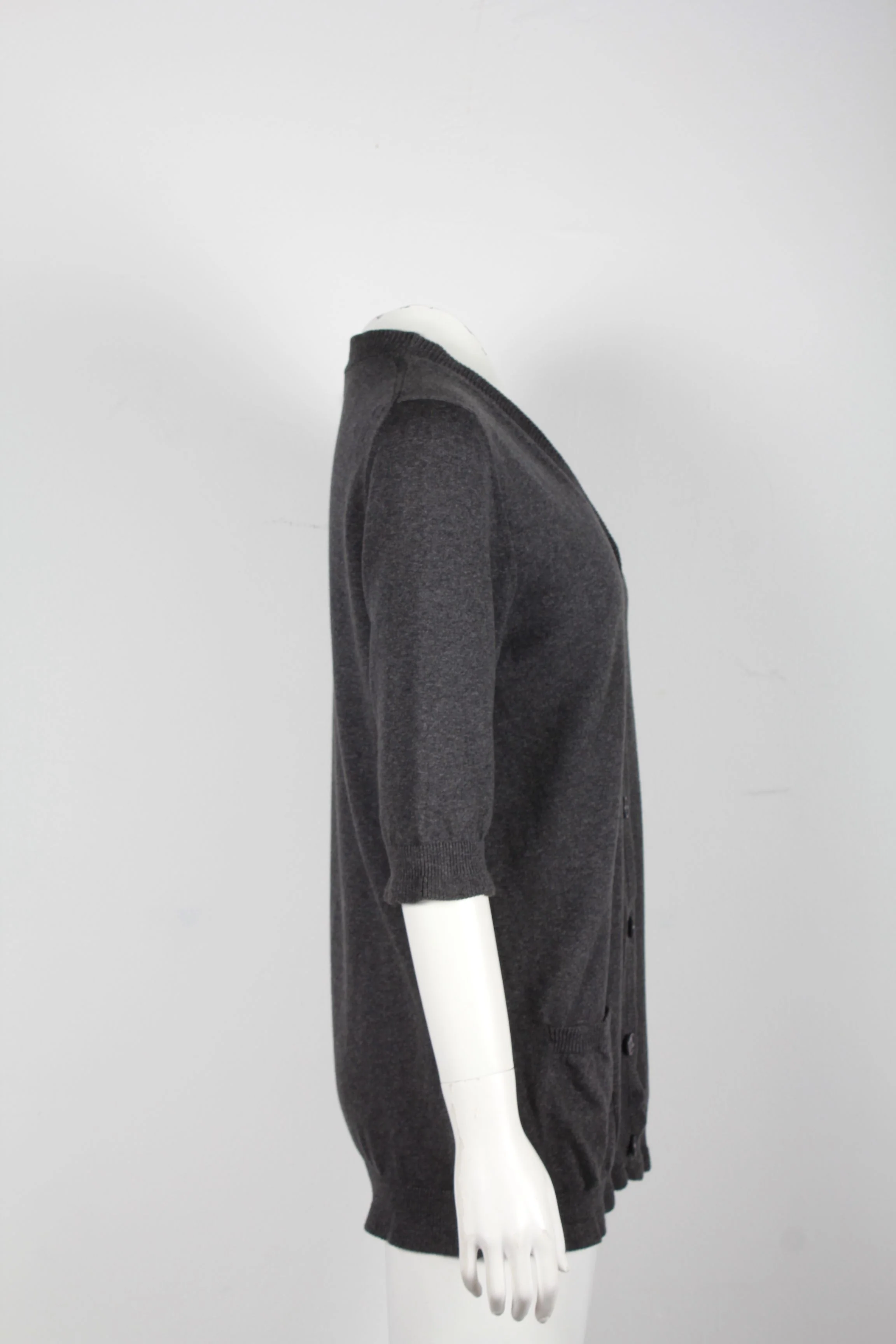 Women's Marni x Joyce Ruffled Cardigan in Grey Cotton - Image 7
