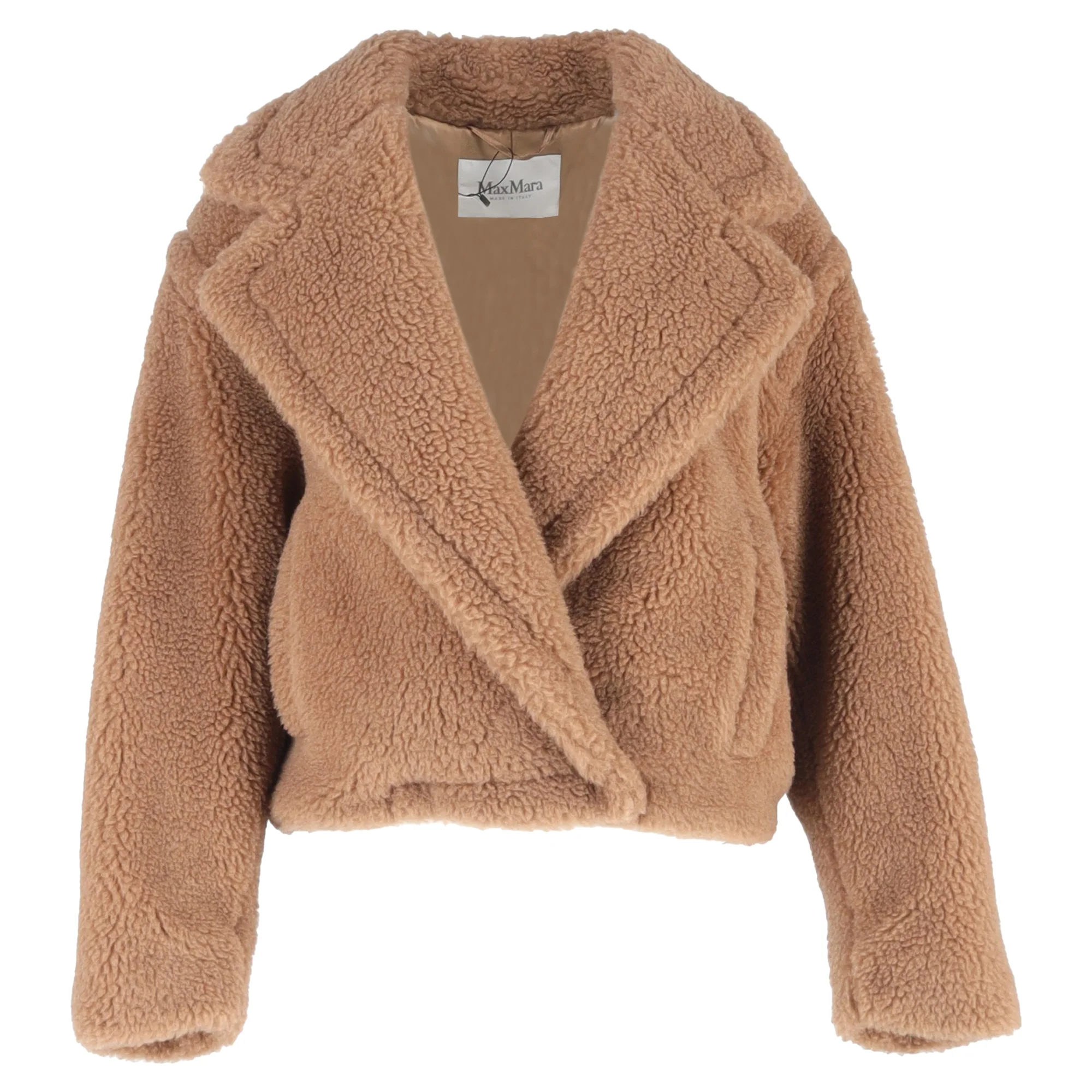 Women's Max Mara Gardone Fur Jacket in Brown Camel Hair