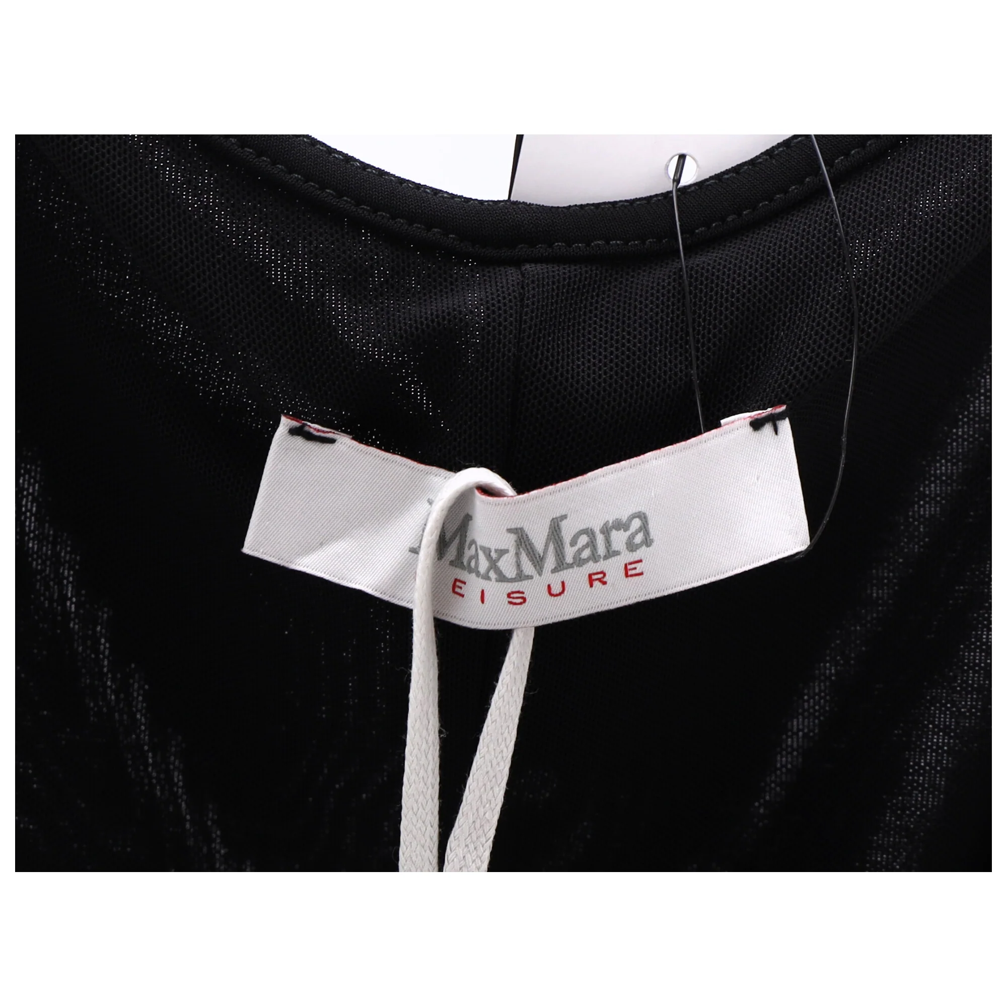 Women's Max Mara Leisure Pleated Jersey Maxi Dress in Black Viscose - Image 10