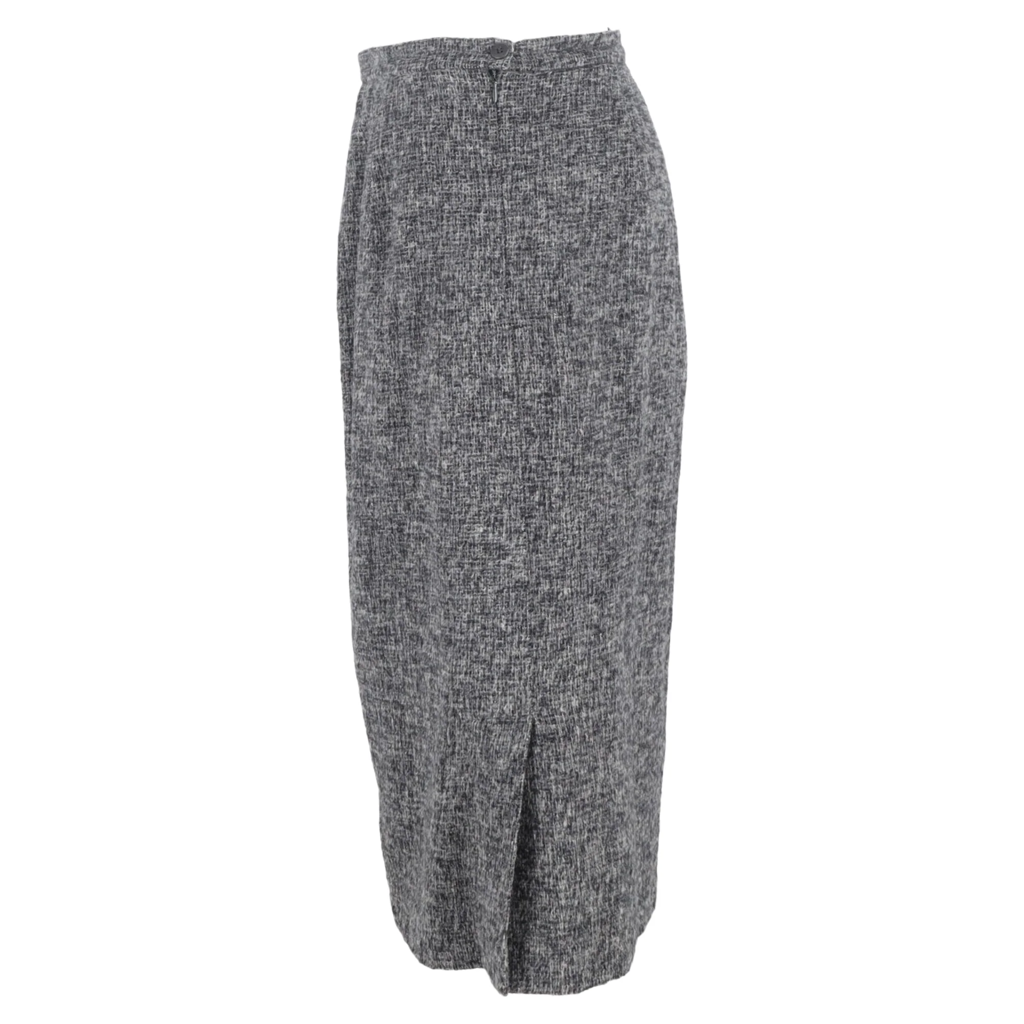 Women's Max Mara Midi A-Line Skirt in Grey Wool - Image 2