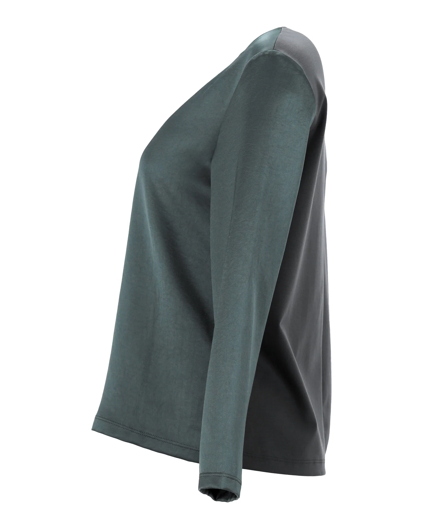 Women's Max Mara Weekend Long Sleeve Blouse in Green Polyester - Image 2