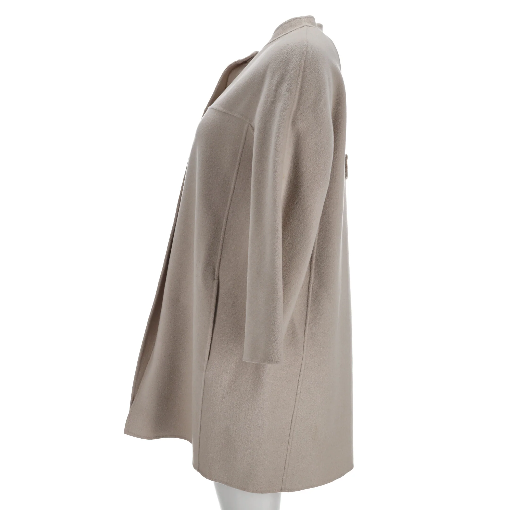 Women's 'S Max Mara Coat in Beige Virgin Wool - Image 10