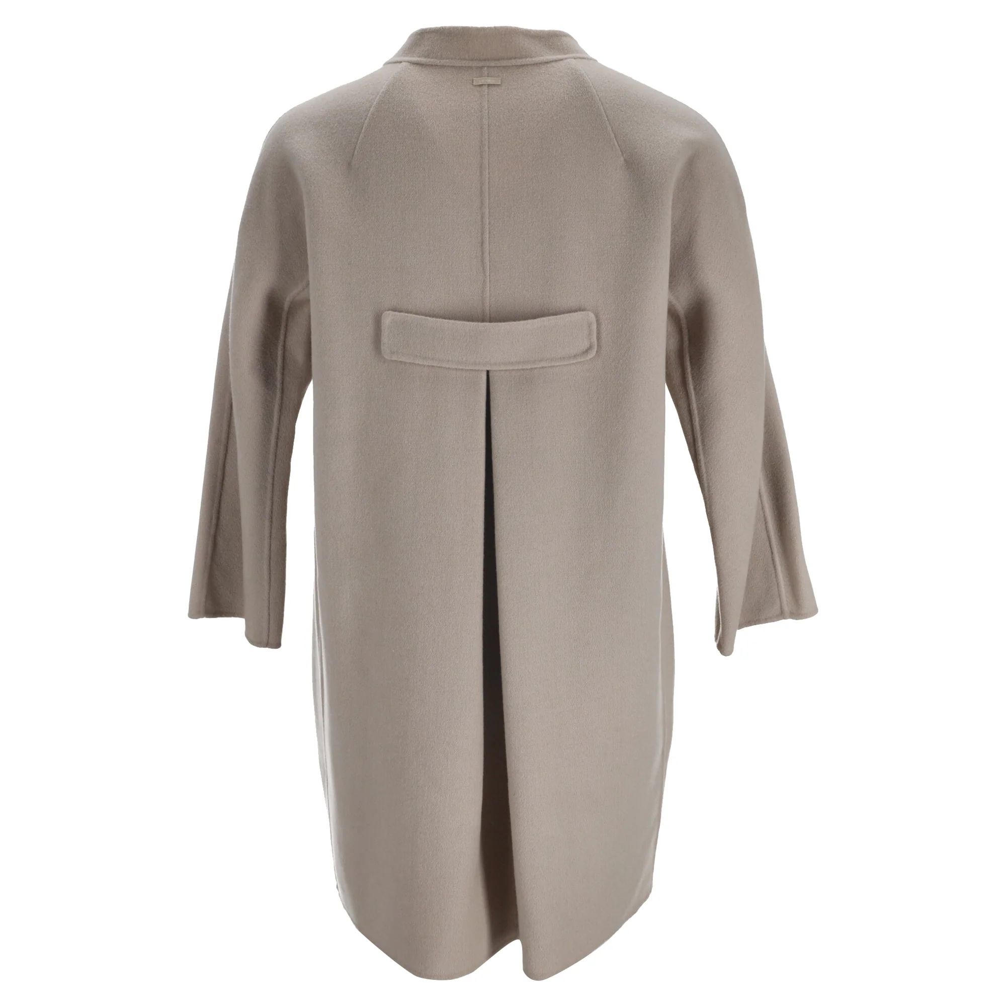 Women's 'S Max Mara Coat in Beige Virgin Wool - Image 3