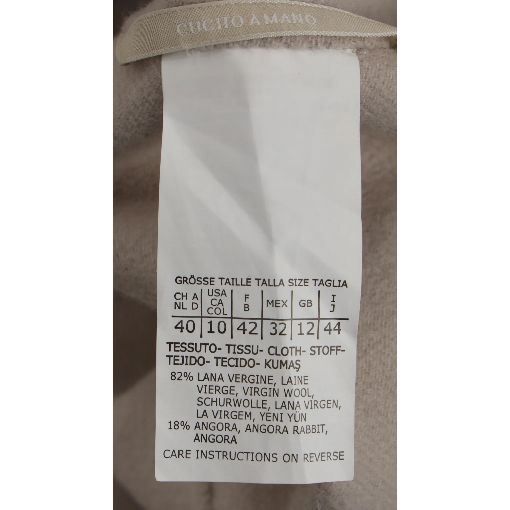 Women's 'S Max Mara Coat in Beige Virgin Wool - Image 5