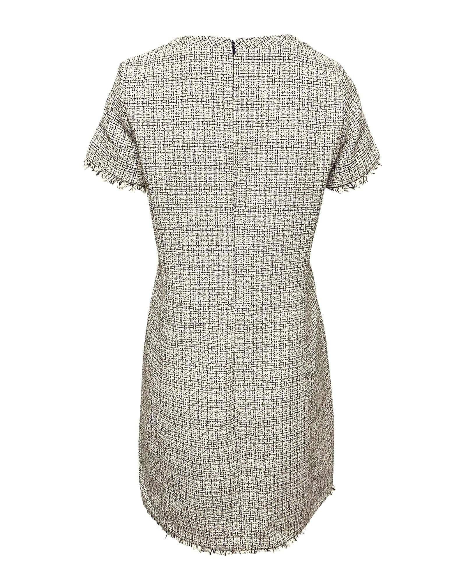 Women's Weekend Max Mara Tweed Dress in Multicolor Cotton - Image 3