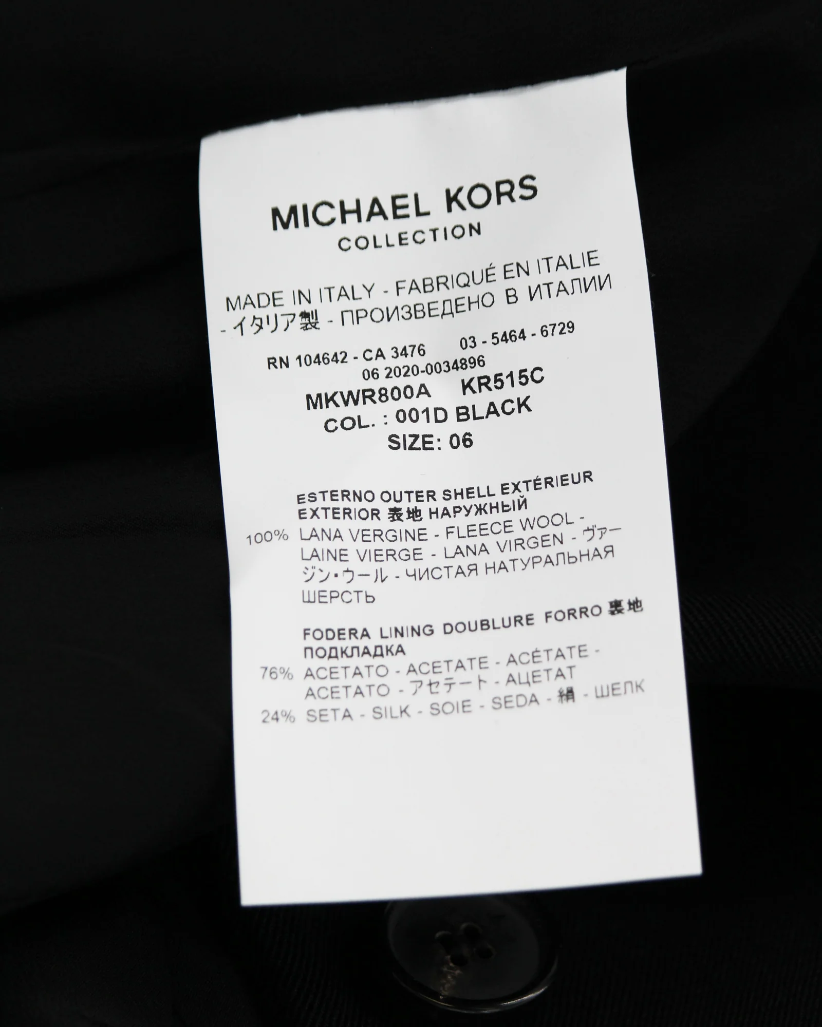 Women's Michael Kors Blazer in Black Wool - Image 8