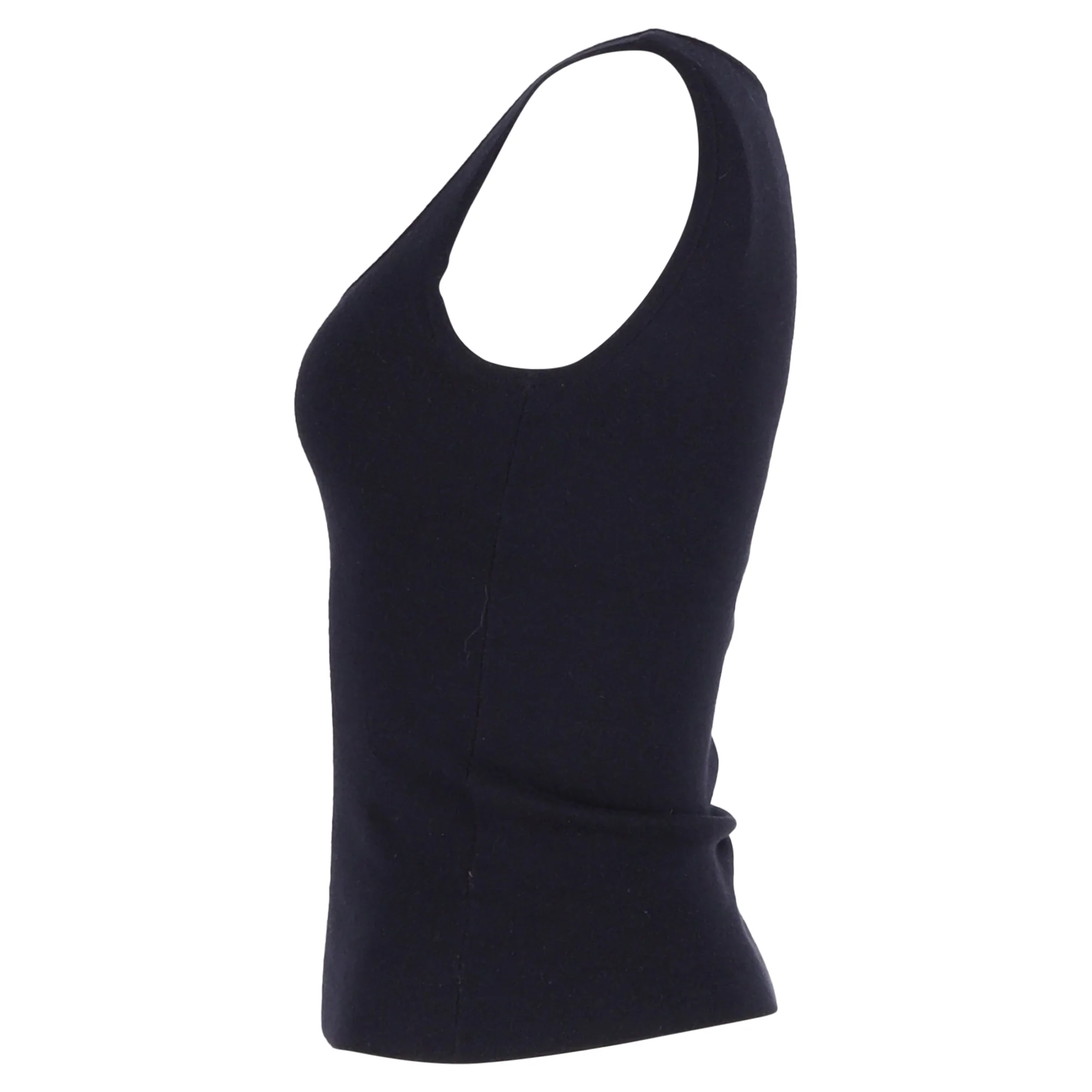Women's Michael Kors Square Neck Top in Navy Blue Wool - Image 2