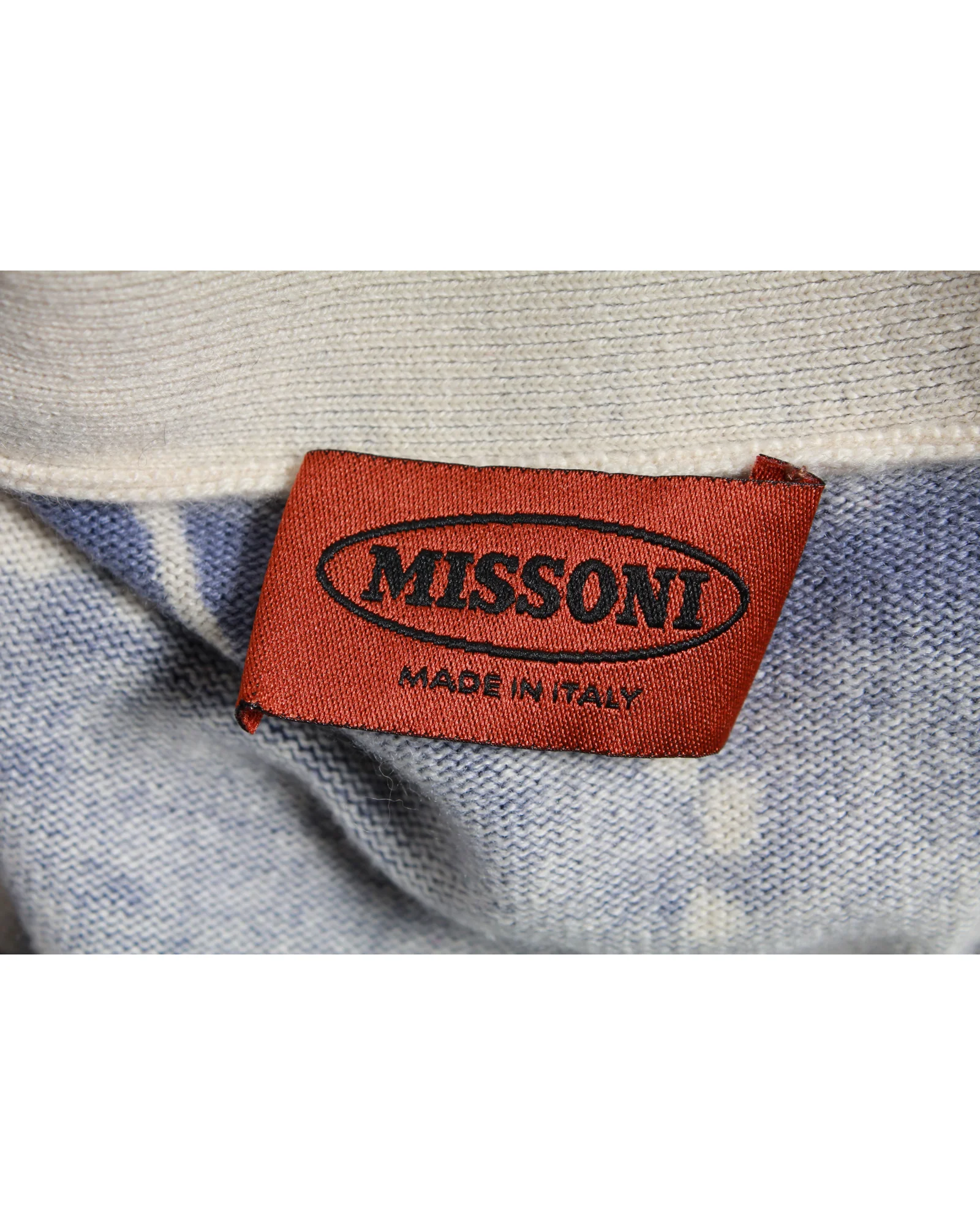 Men's Missoni Tie Dye Effect Knit Sweatshirt in Blue Cashmere - Image 3