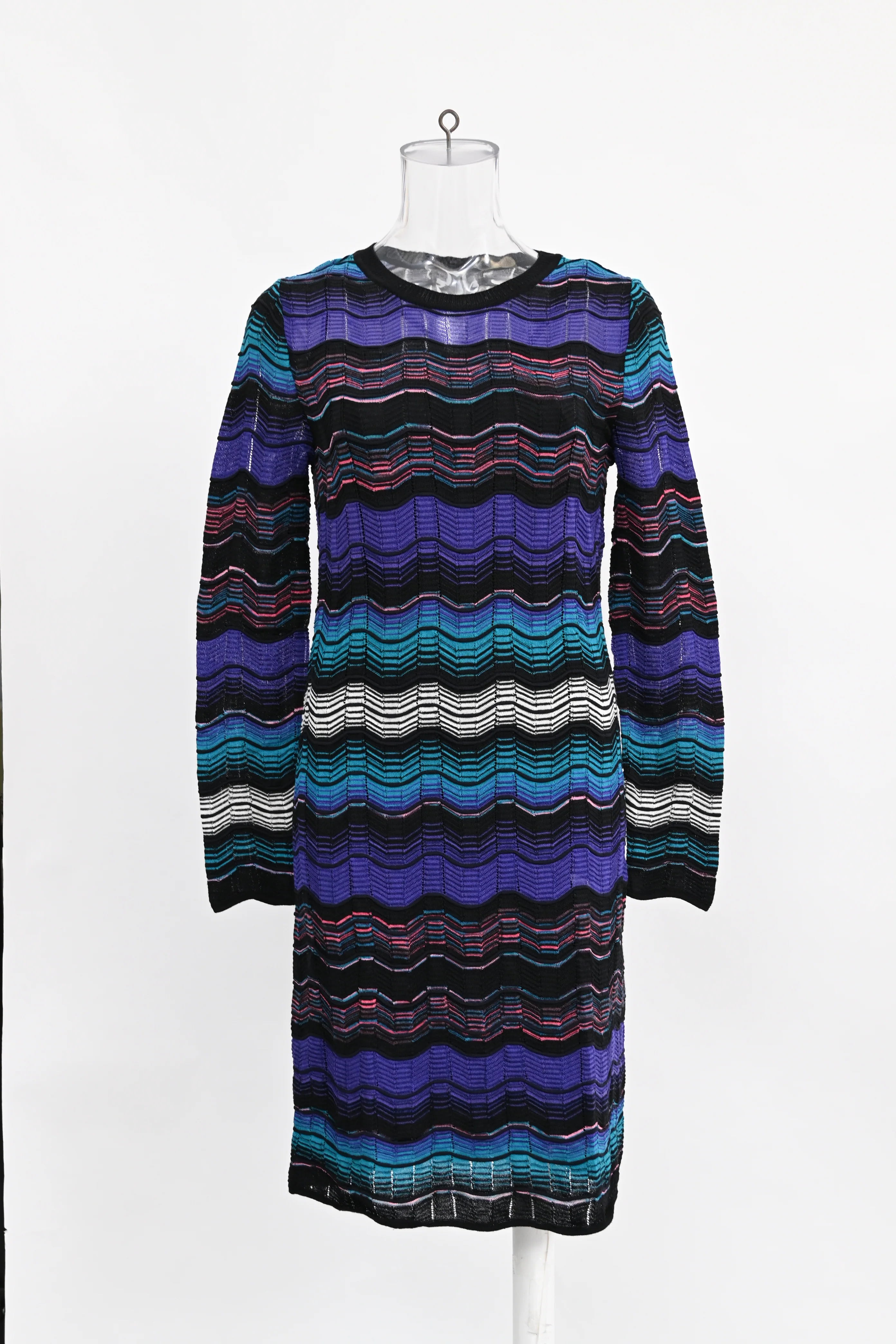 Women's M Missoni Chevron Midi Dress in Multicolor Cotton - Image 6