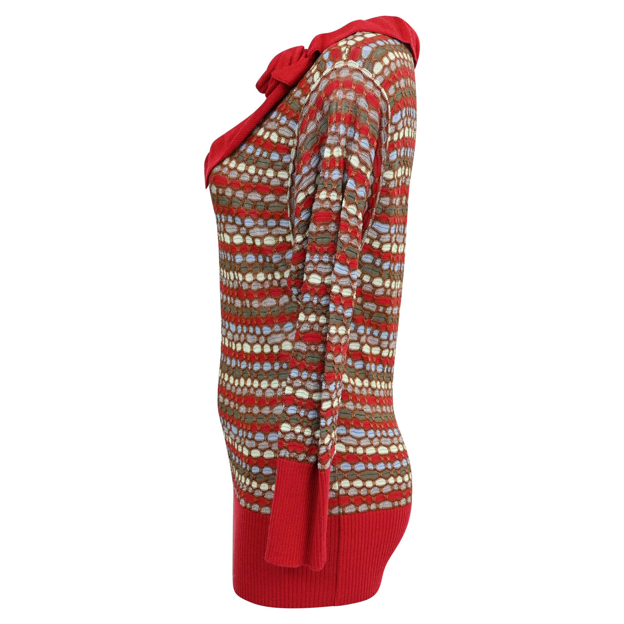 Women's M Missoni Knit Sleeveless Top in Multicolor Cotton - Image 2