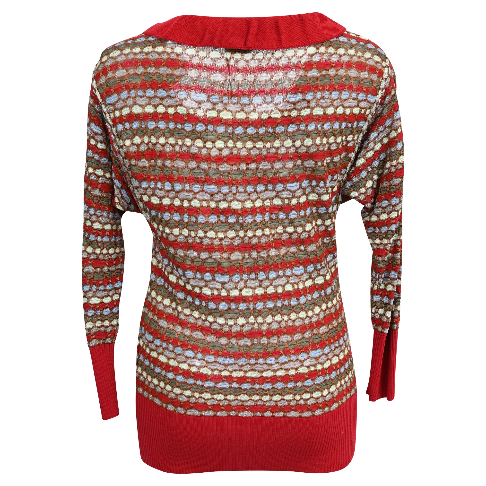 Women's M Missoni Knit Sleeveless Top in Multicolor Cotton - Image 3