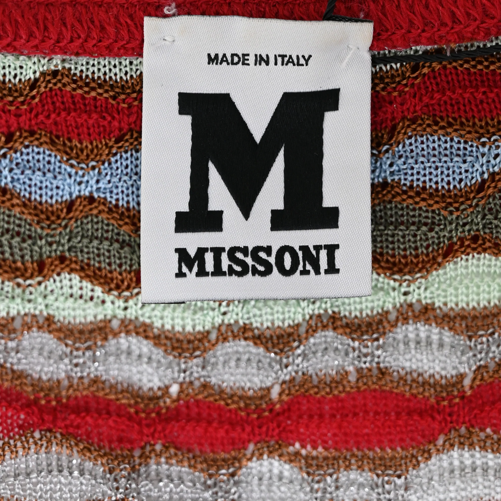 Women's M Missoni Knit Sleeveless Top in Multicolor Cotton - Image 4