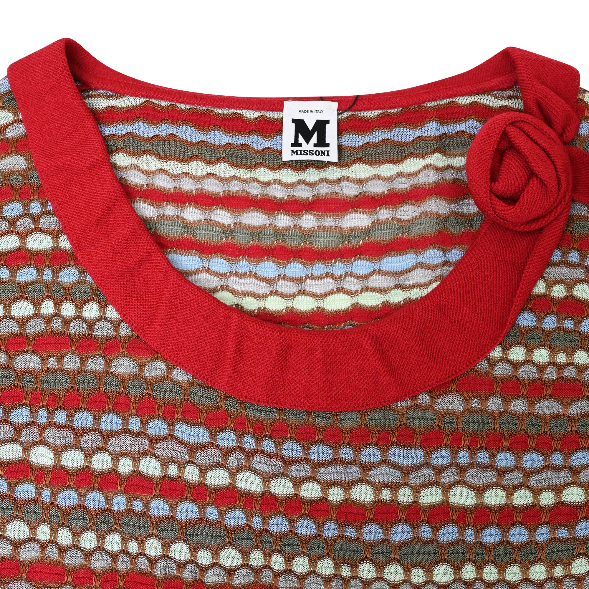 Women's M Missoni Knit Sleeveless Top in Multicolor Cotton - Image 5