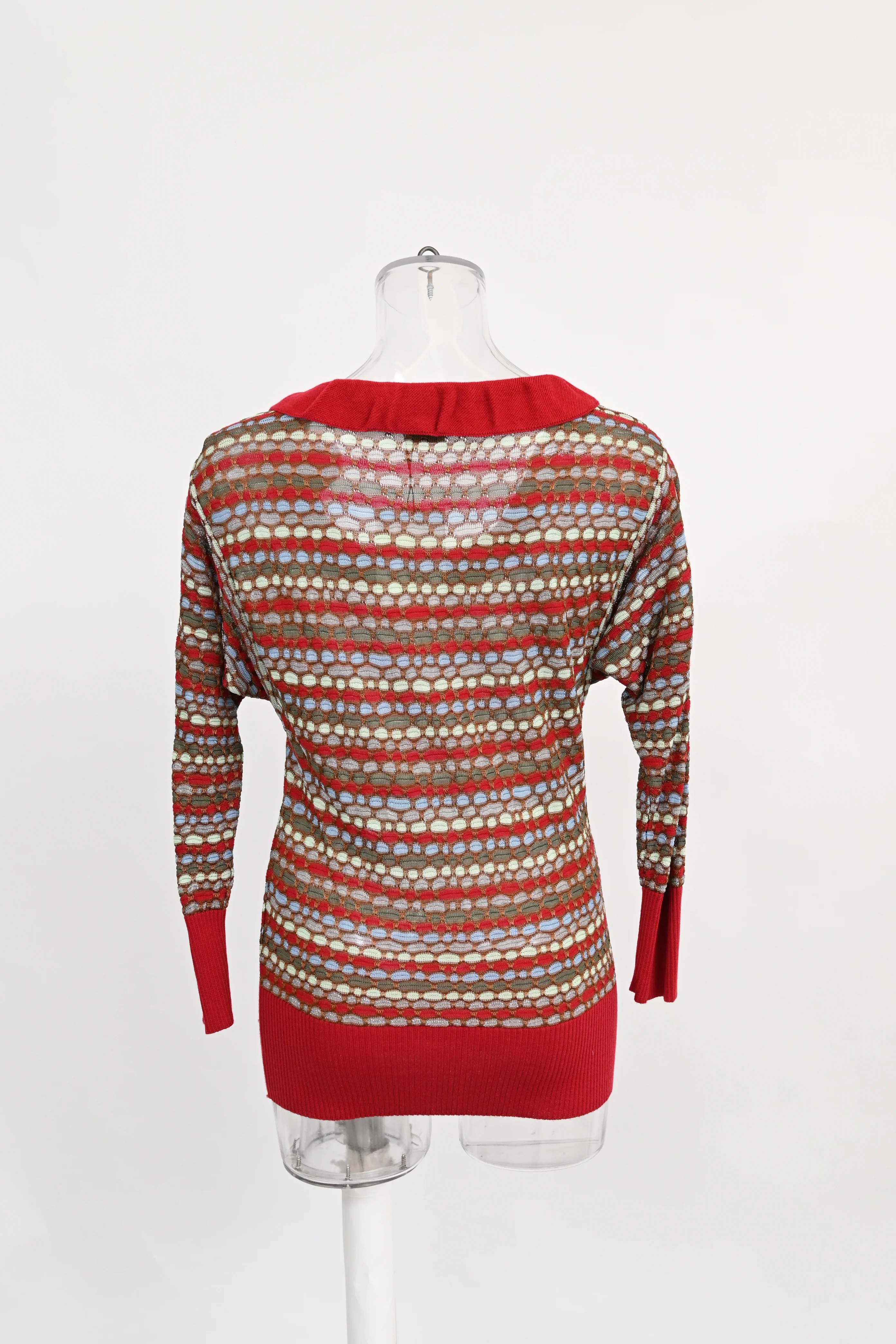 Women's M Missoni Knit Sleeveless Top in Multicolor Cotton - Image 8