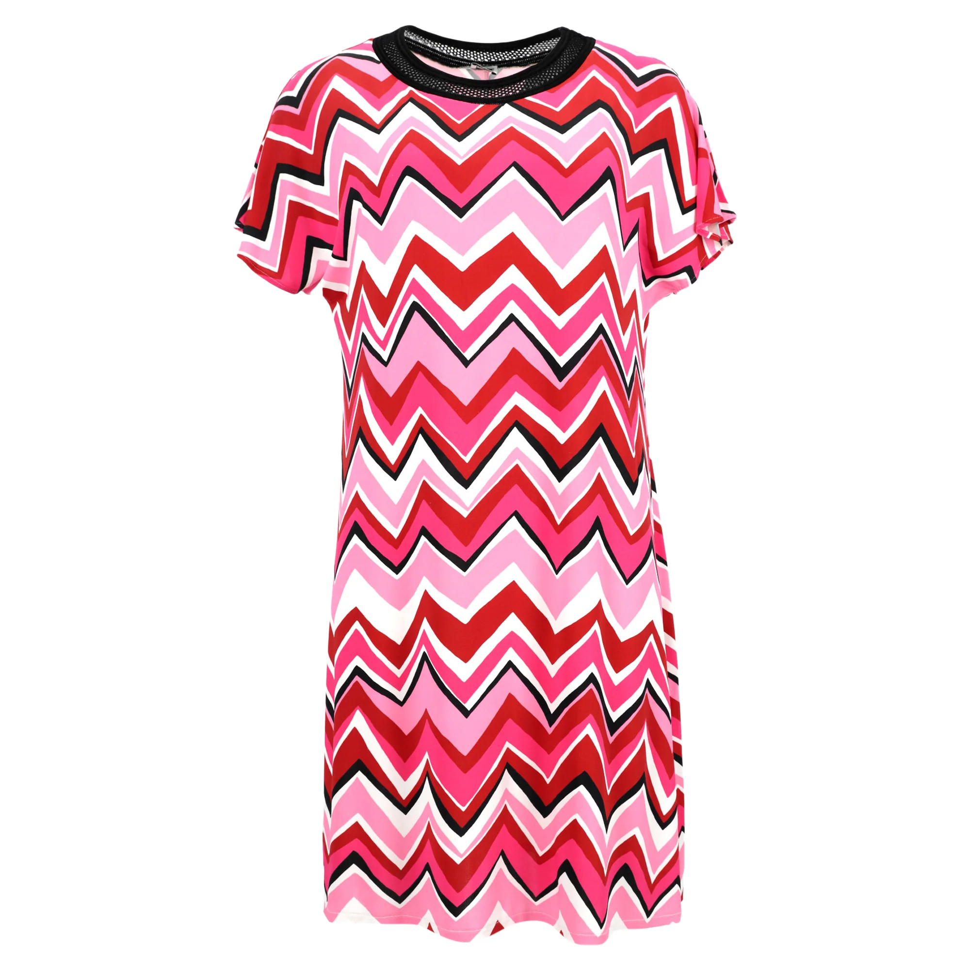 Women's M Missoni Printed Stretch-Jersey Mini Dress in Multicolor Viscose