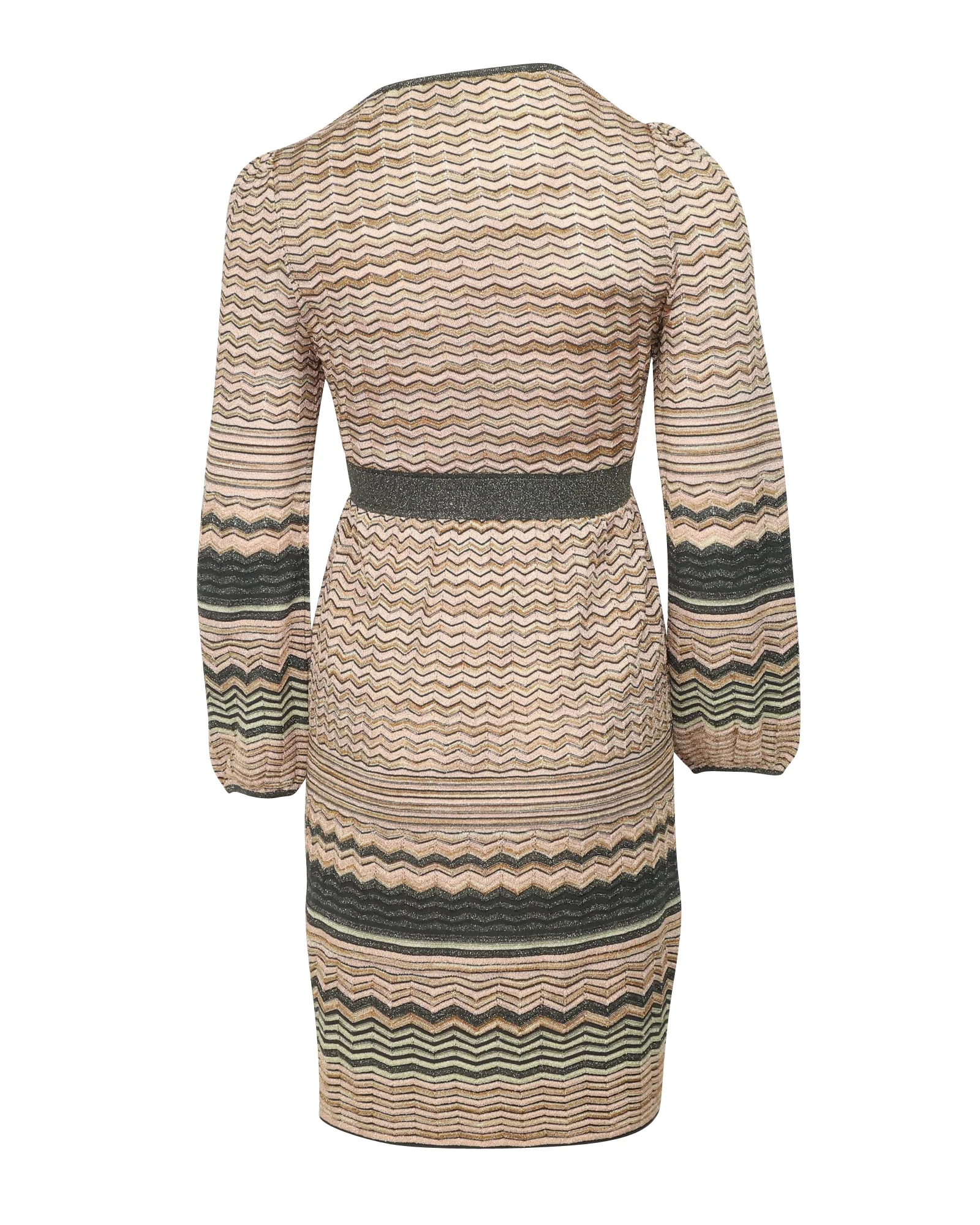 Women's Missoni Chevron Knitted Dress in Multicolor Viscose - Image 3