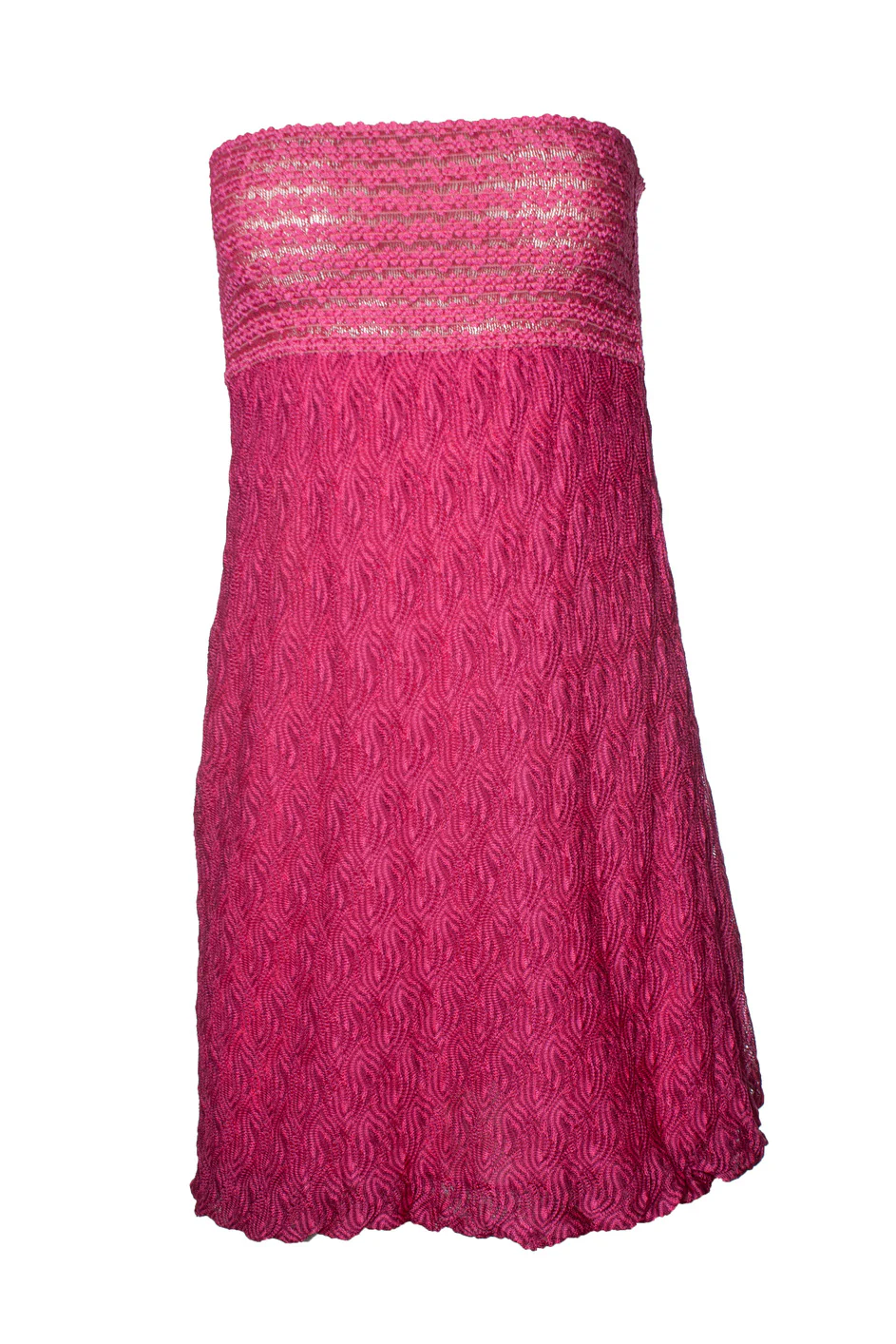 Women's Missoni mare, strapless dress in pink