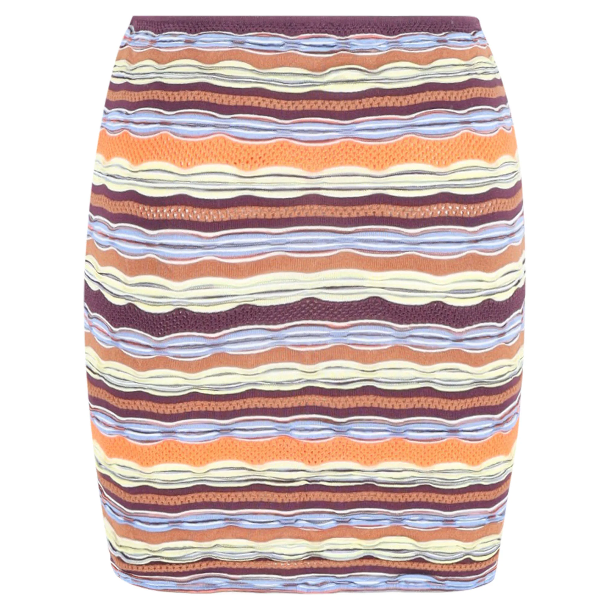 Women's Missoni Mini Pencil Skirt in Multicolor Cotton - Image 3