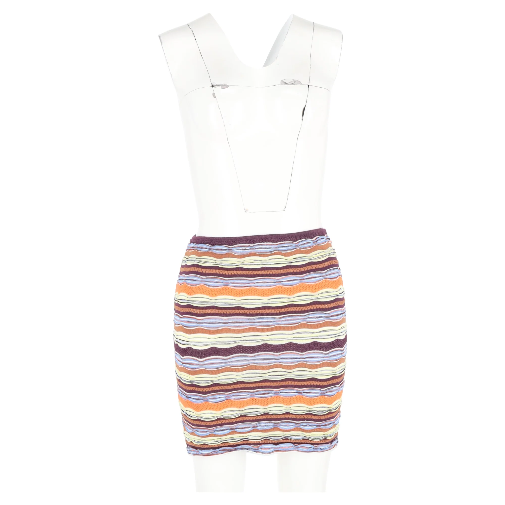 Women's Missoni Mini Pencil Skirt in Multicolor Cotton - Image 4