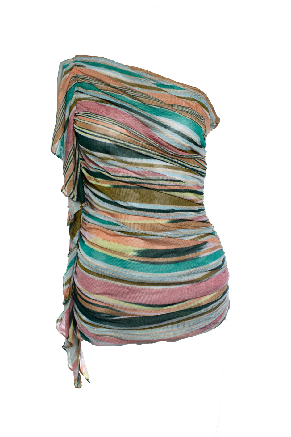Women's Missoni, one shoulder top with ruffles
