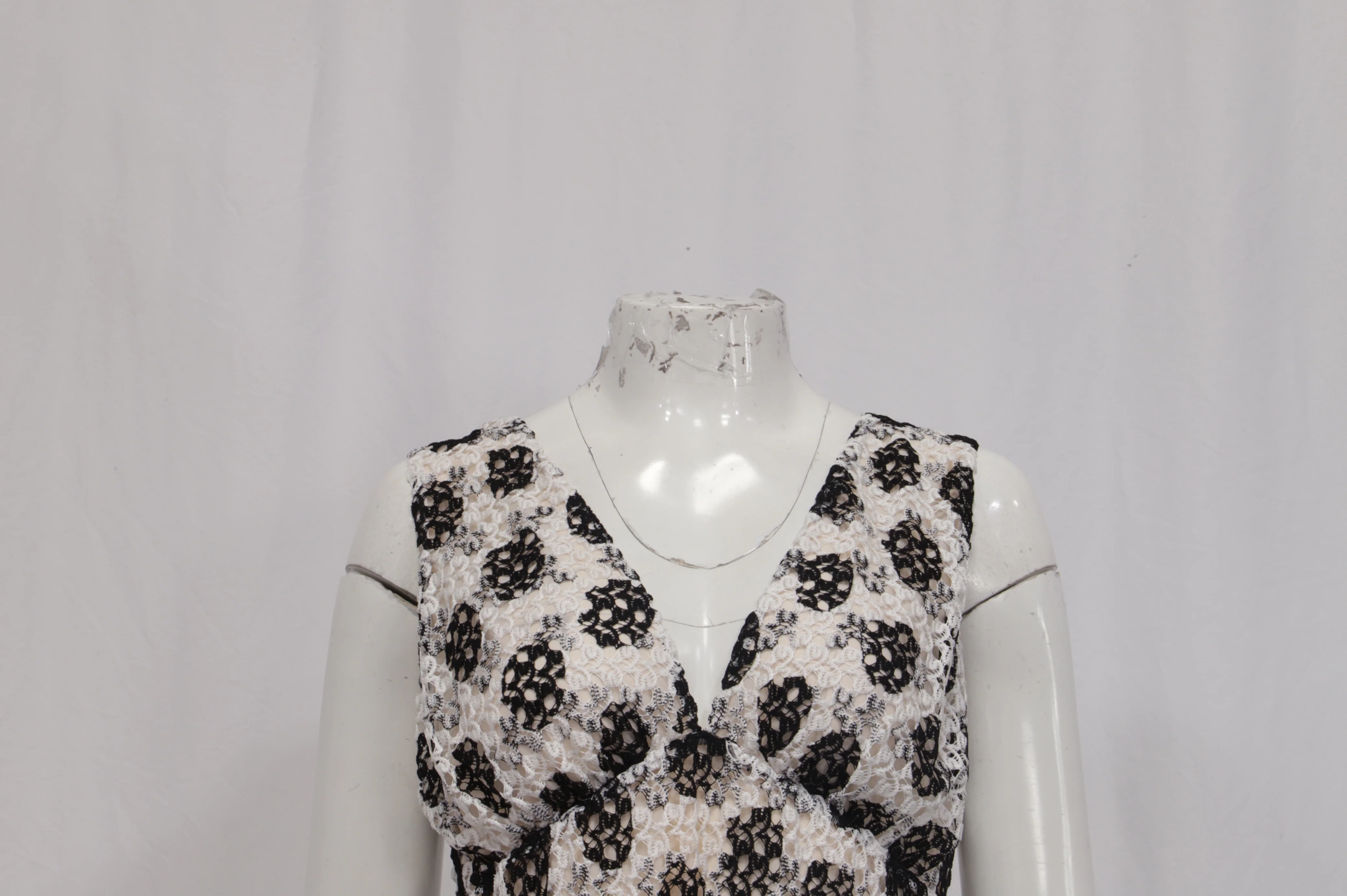 Women's Missoni Polka Dot Mini Flared Dress in White Viscose - Image 10
