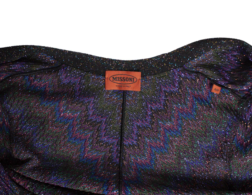 Women's Missoni purple lurex cardigan - Image 6