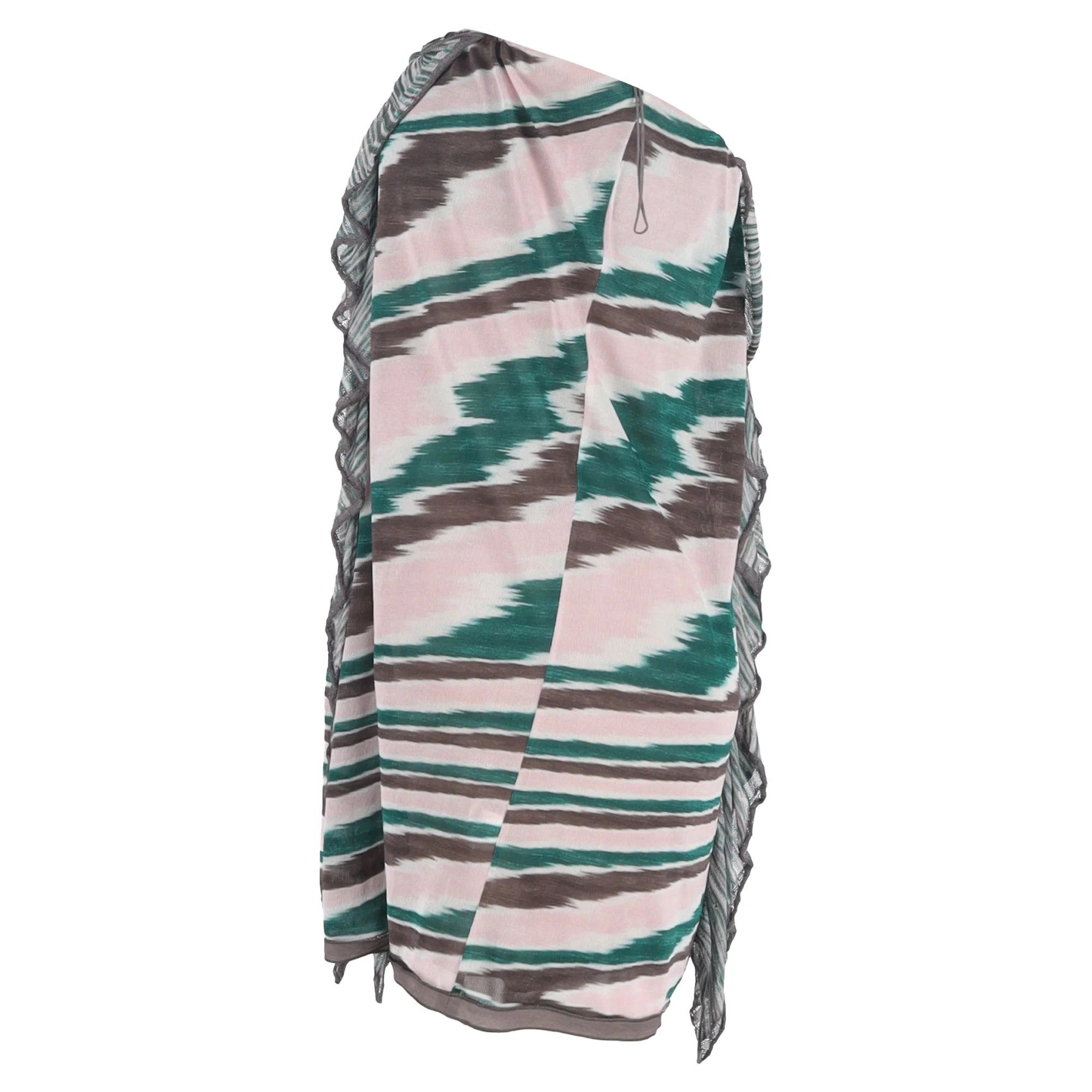 Women's Missoni Ruffled Strapless Mini Dress in Multicolor Viscose - Image 2