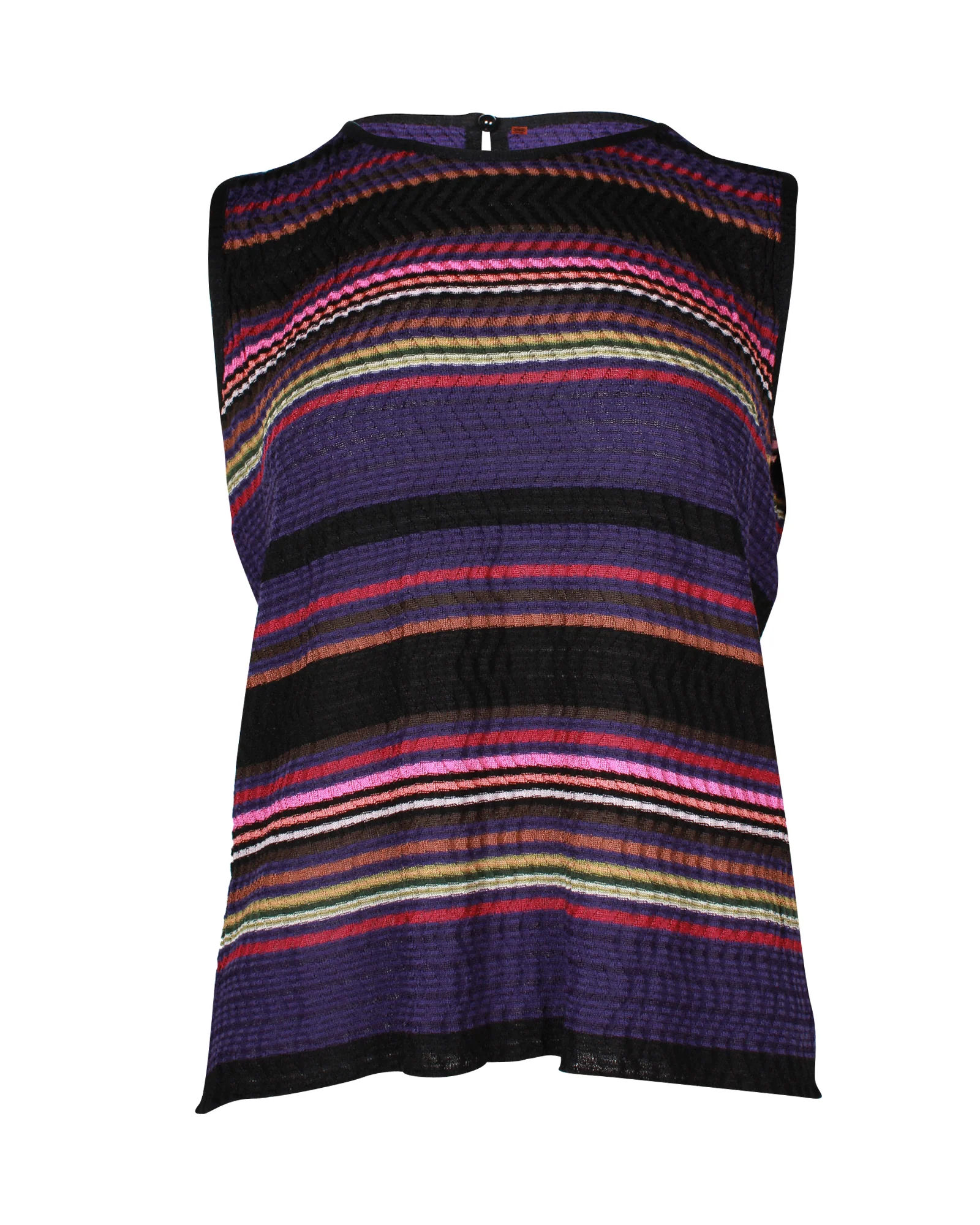 Women's Missoni Sleeveless Top in Multicolor Rayon