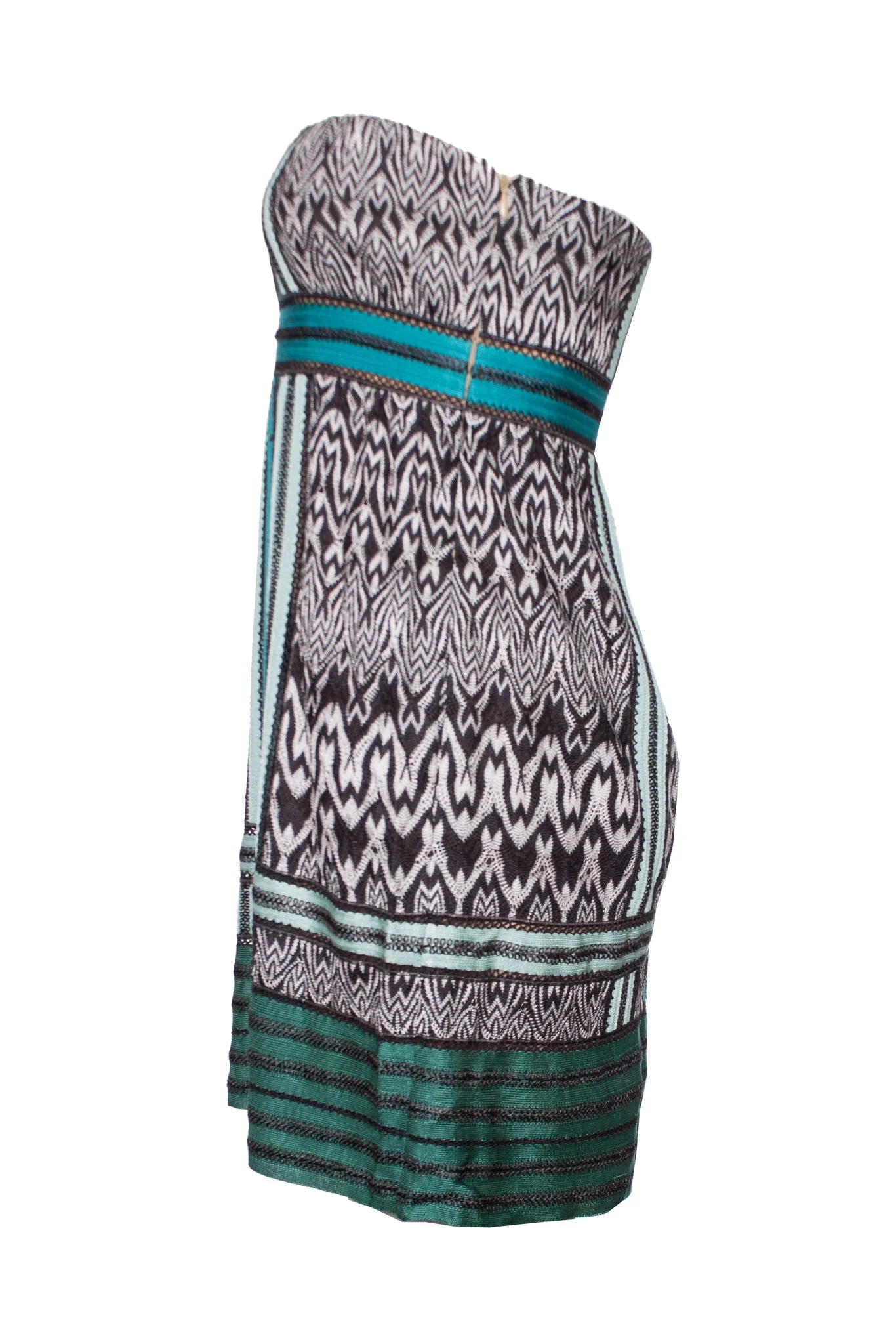 Women's Missoni strapless dress in green tones - Image 2