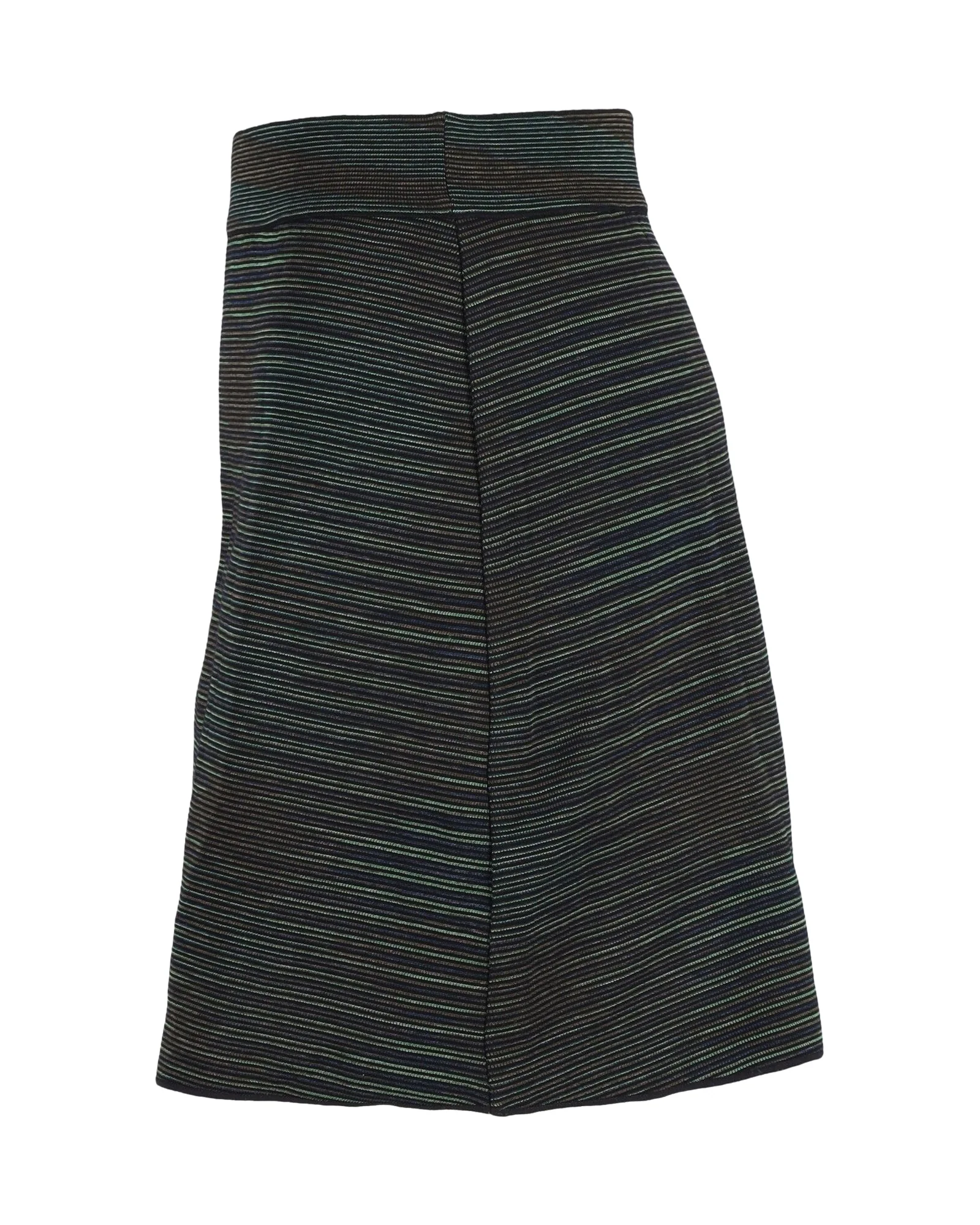 Women's Missoni Striped Mini Skirt in Green Wool - Image 2