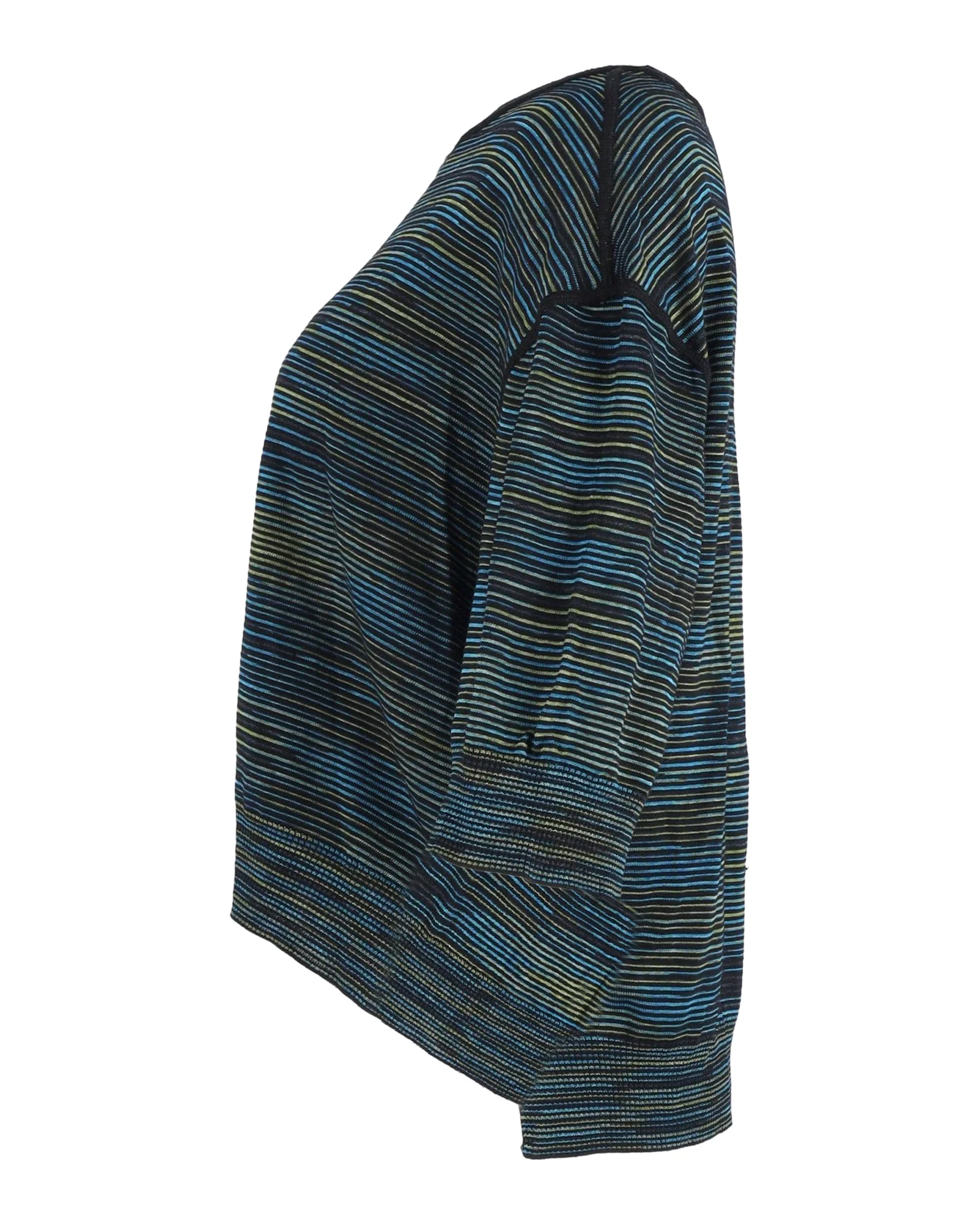 Women's Missoni Striped T-shirt in Green Cotton - Image 2