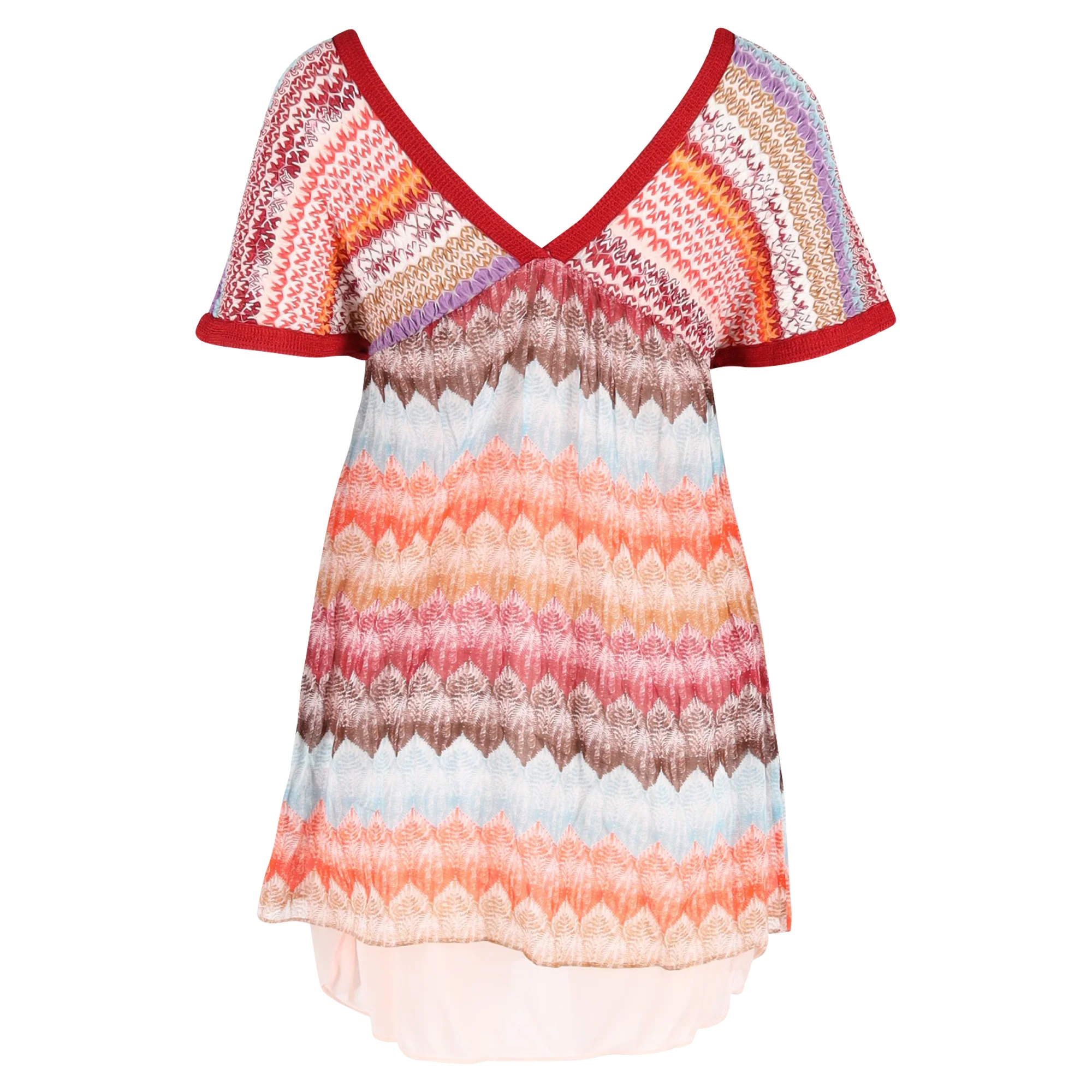 Women's Missoni Tunic Dress in Multicolor Cotton - Image 3